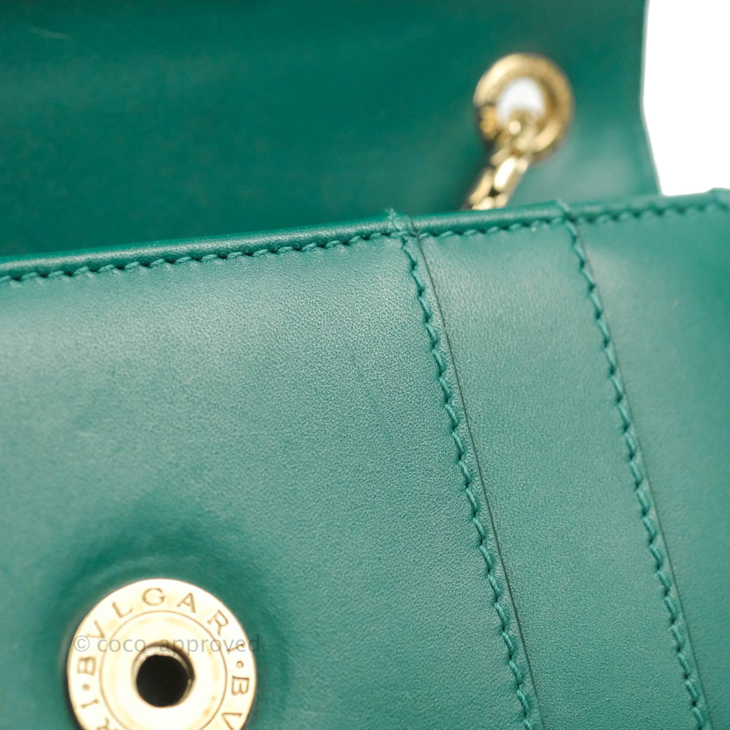 Bvlgari Serpenti Forever Small Crossbody Bag in Emerald Green Gold Hardware