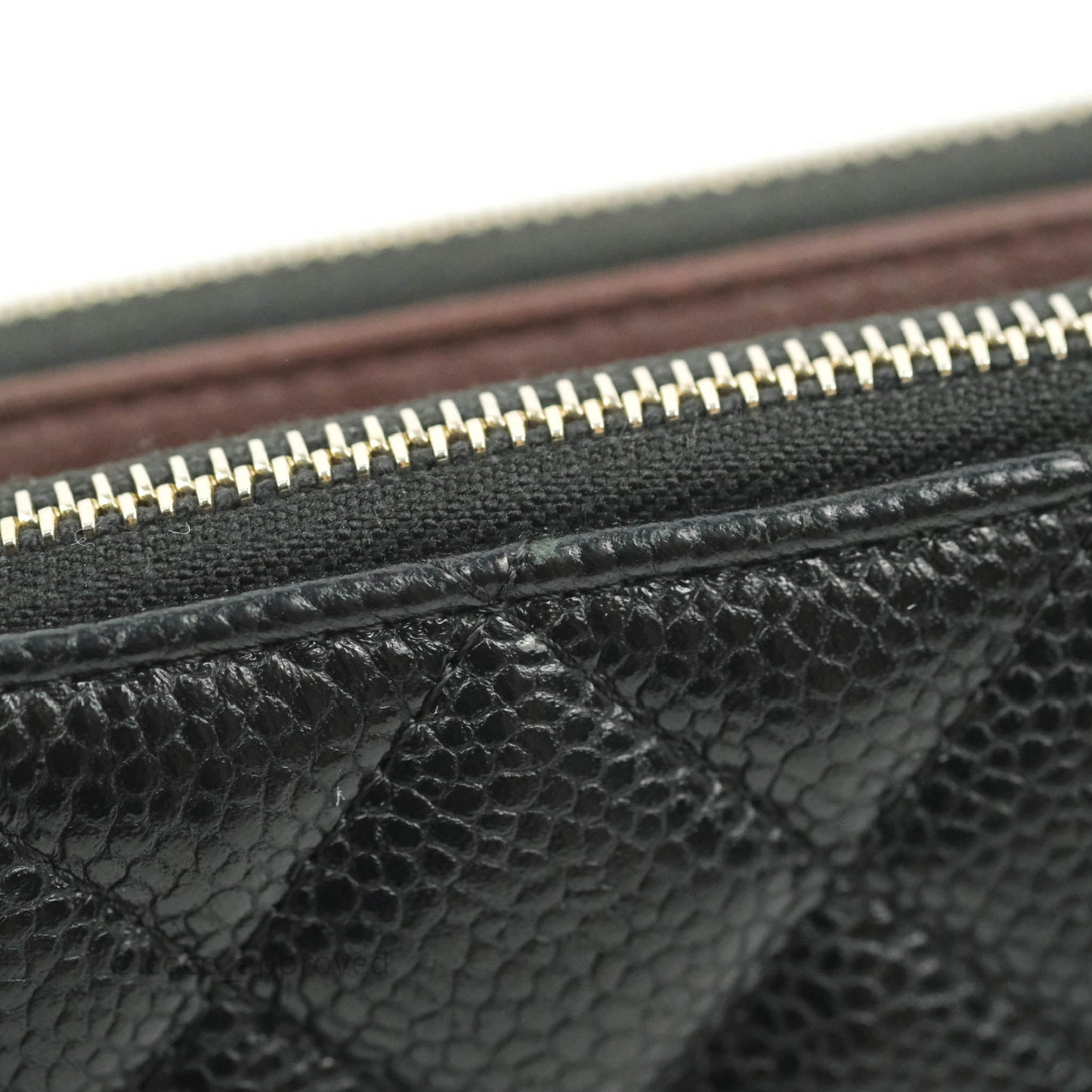 Chanel Quilted Clutch With Chain Black Caviar Gold Hardware