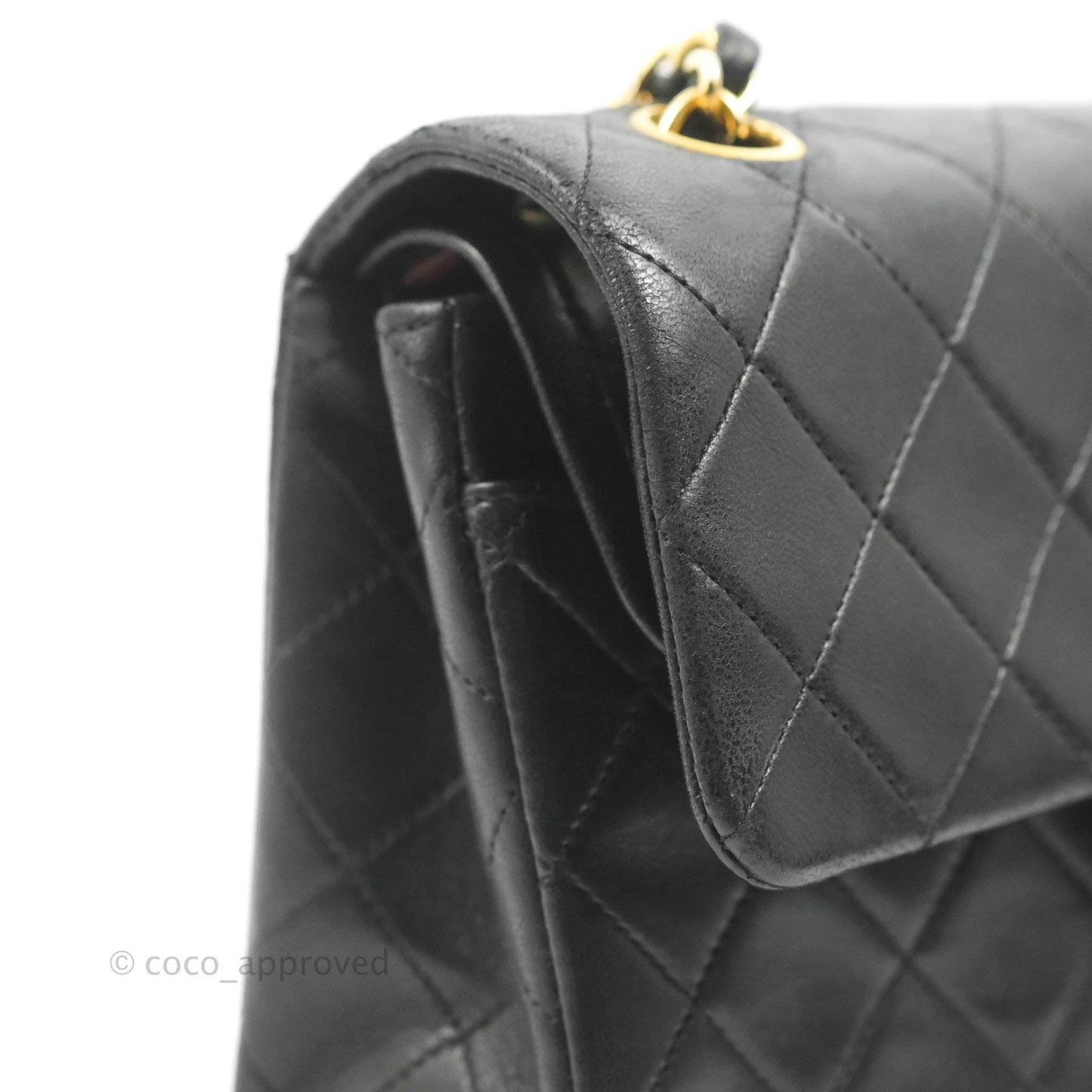Chanel Classic Vintage Small Flap Black Lambskin 24K Gold Hardware