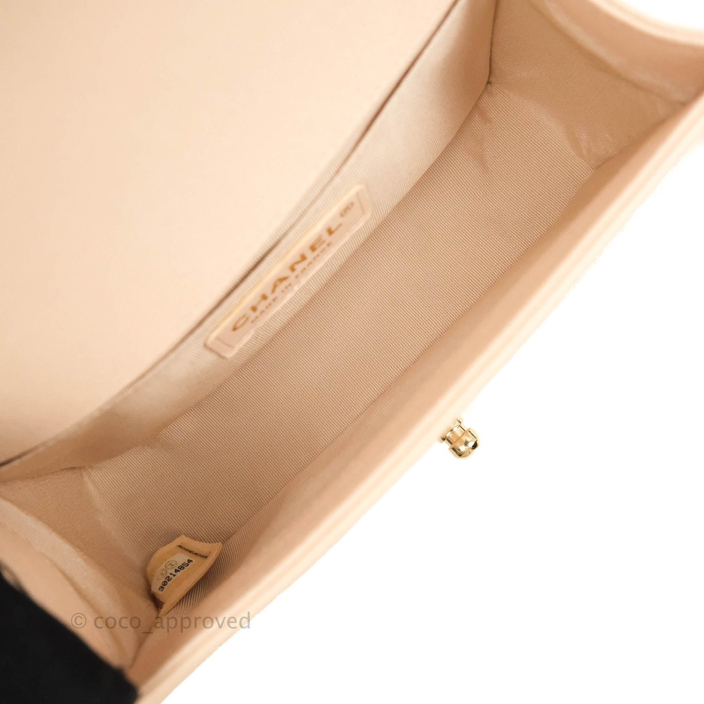 Chanel Small Boy Chevron Light Pink Caviar Gold Hardware