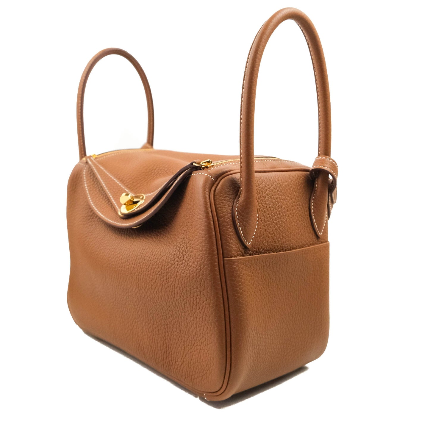 Hermès Lindy 26 Taurillon Clemence Gold Gold Hardware