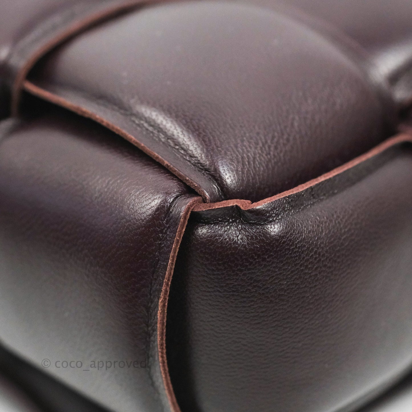 Bottega Veneta Padded Cassette Shoulder Bag Grape Lambskin Gold Hardware