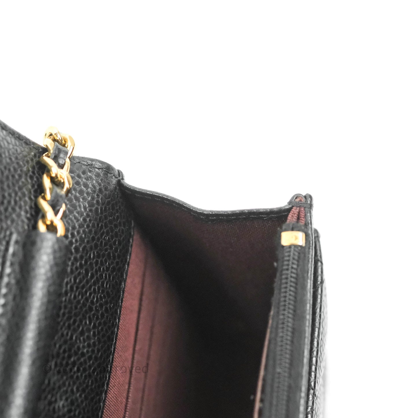 Chanel Quilted Classic WOC Black Caviar Gold Hardware