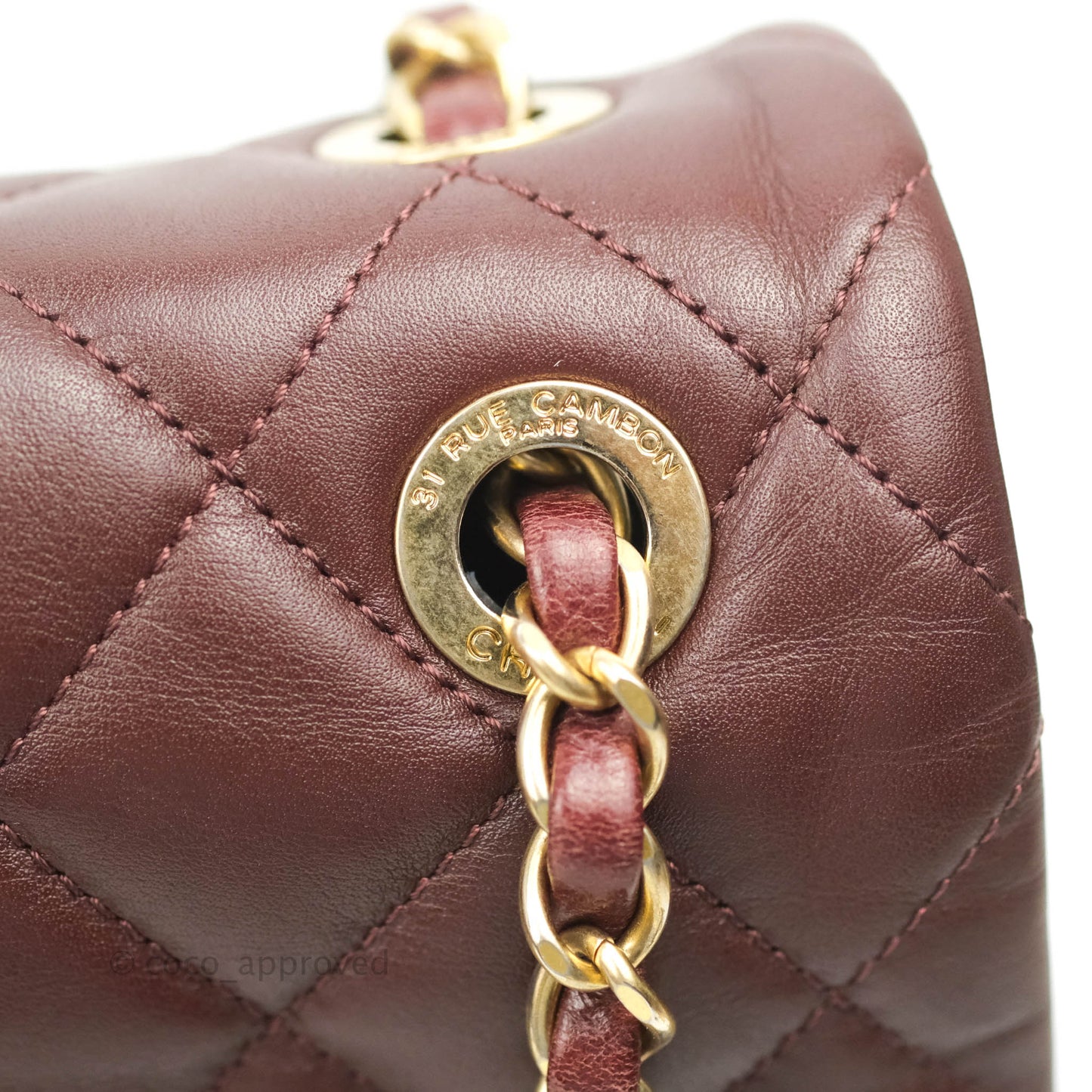 Chanel Quilted Jumbo Soft Elegance Flap Bordeaux Calfskin Aged Gold Hardware