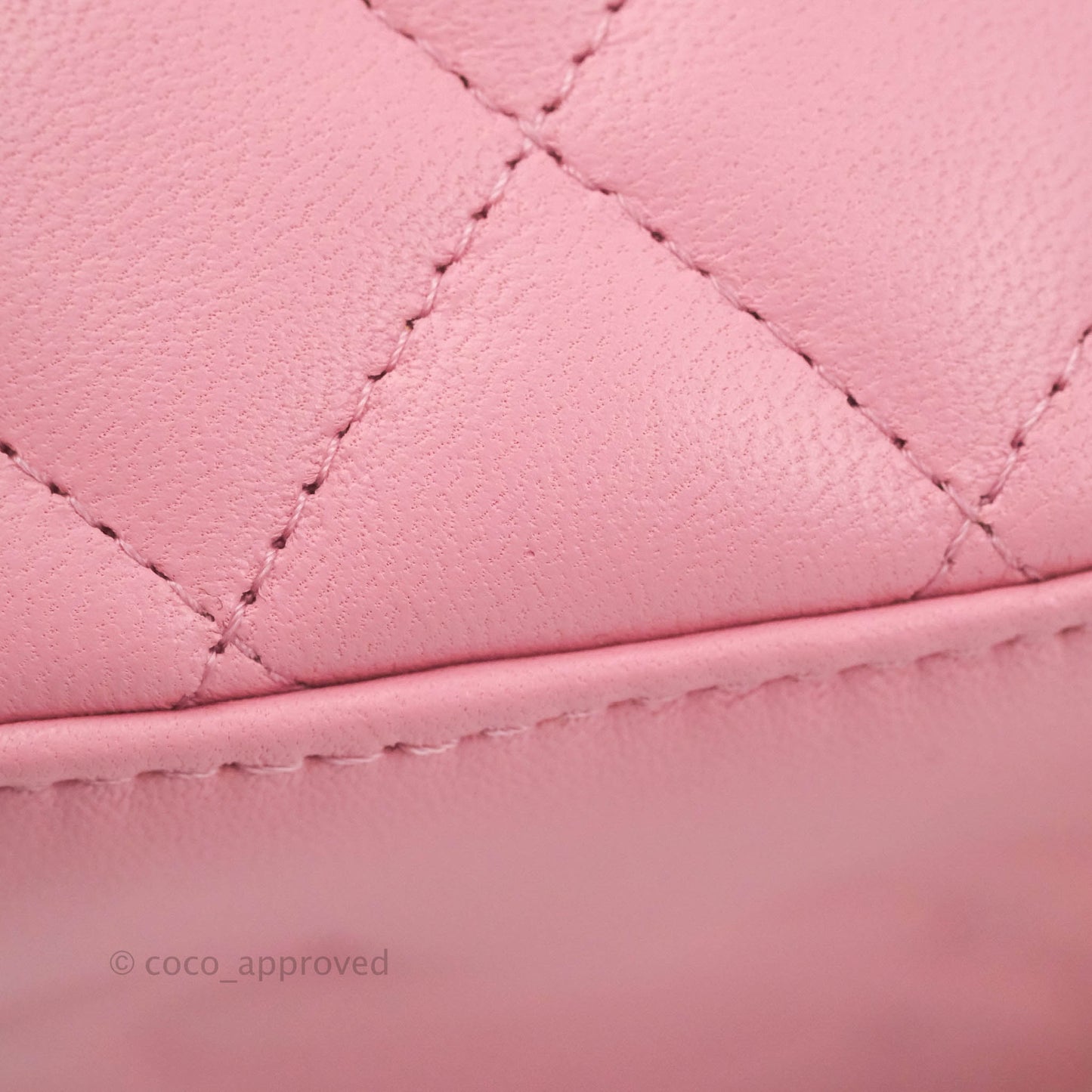 Chanel Vanity Rectangular with Top Handle Pick Me Up Pink Lambskin Aged Gold Hardware 22S
