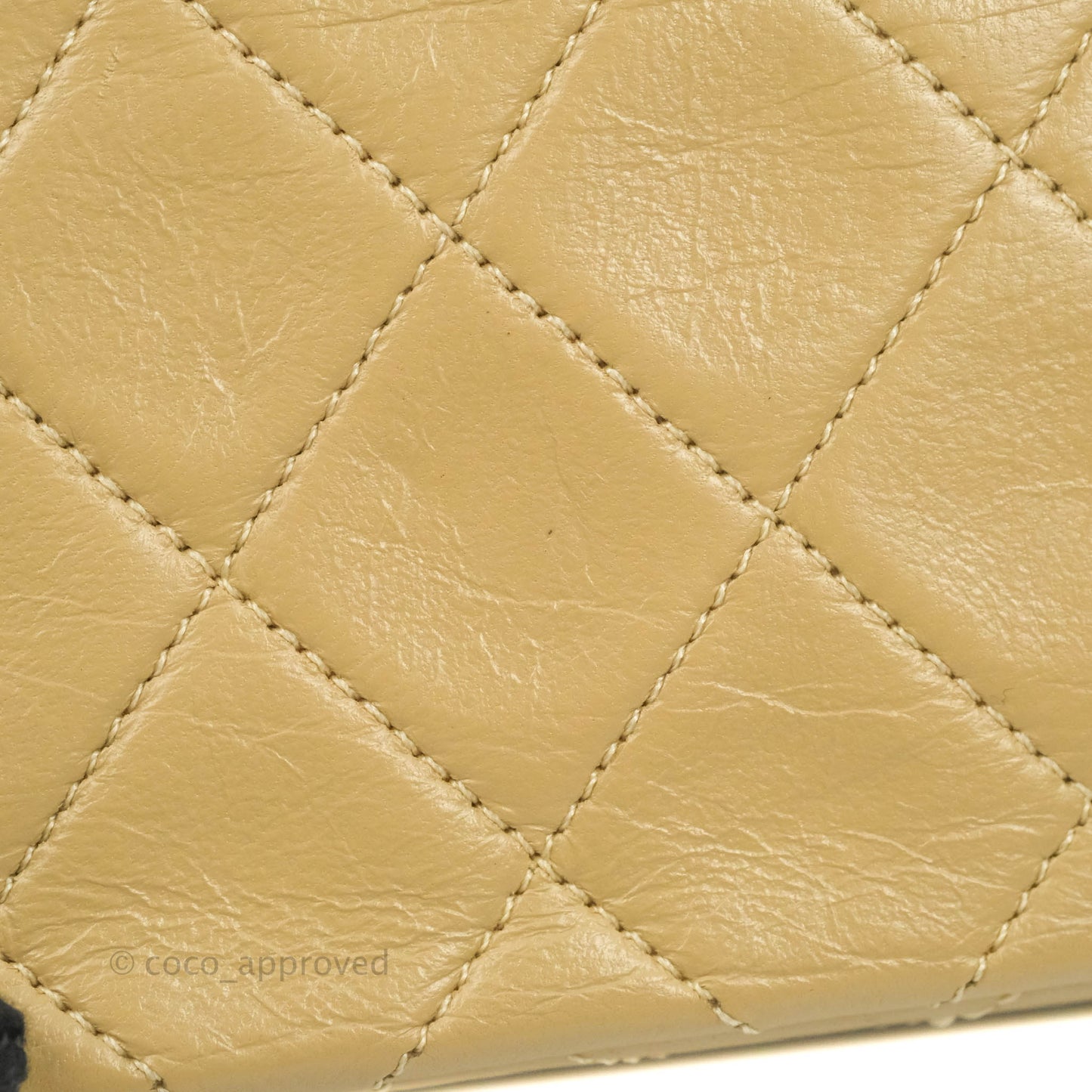 Chanel Vintage Small Single Full Flap Bag Beige Lambskin 24K Gold Hardware
