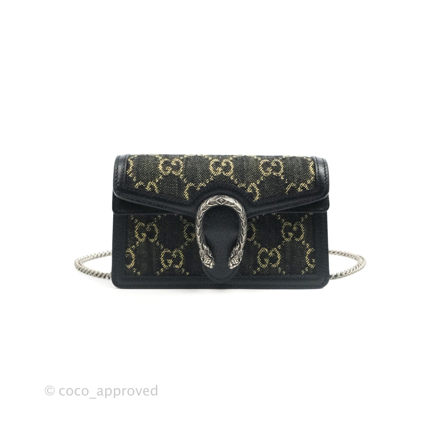 Gucci Dionysus GG Super Mini Crossbody Bag Ruthenium Hardware