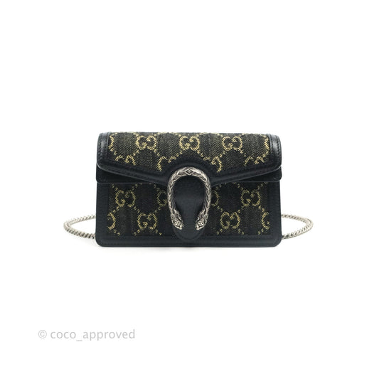 Gucci Dionysus GG Super Mini Crossbody Bag Ruthenium Hardware