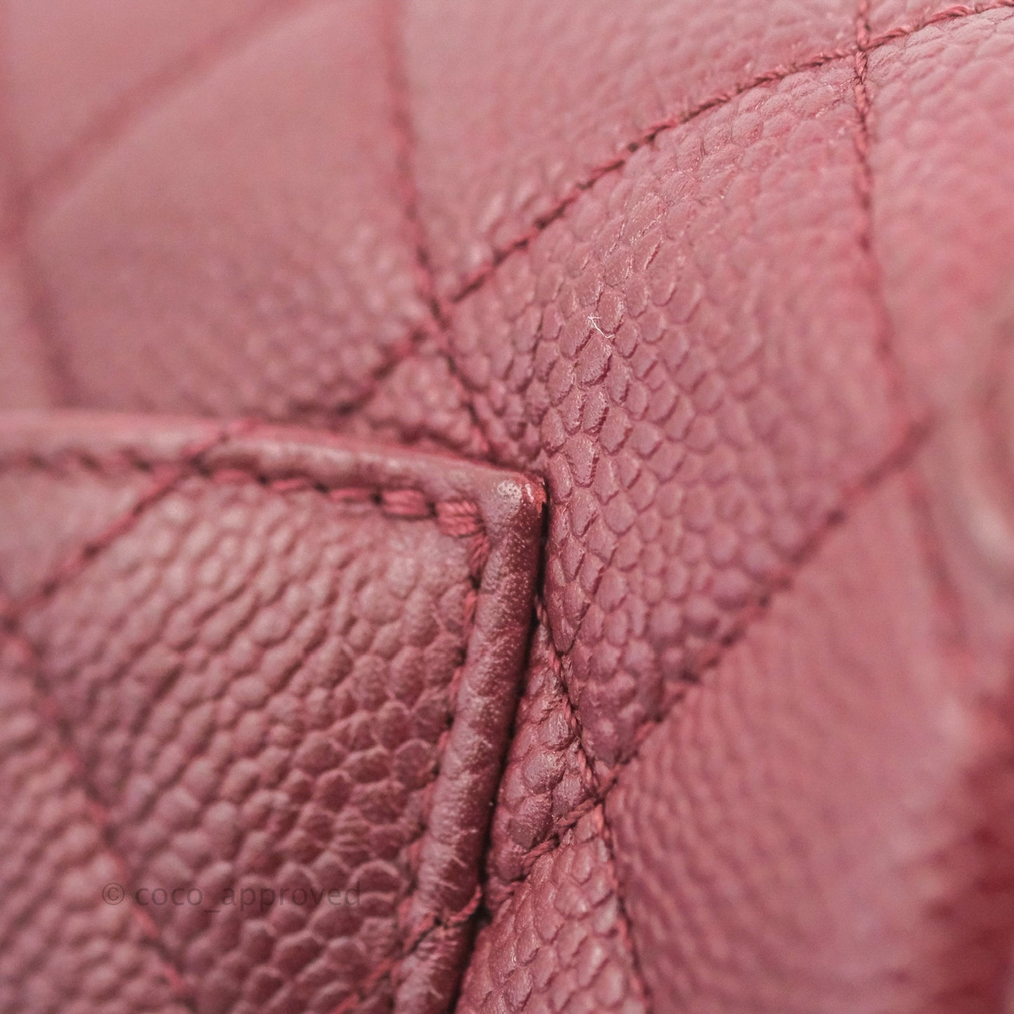 Chanel Quilted Medium CC Filigree Flap Burgundy Black Caviar