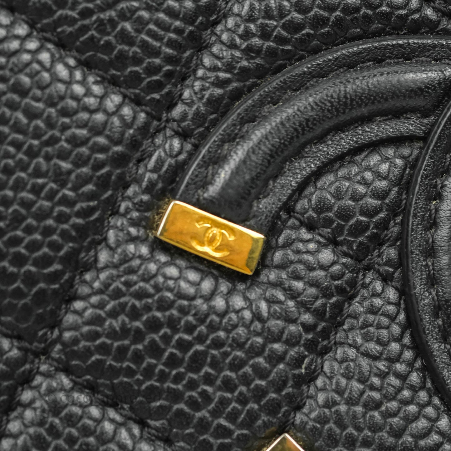 Chanel Quilted Small CC Filigree Flap Black Caviar