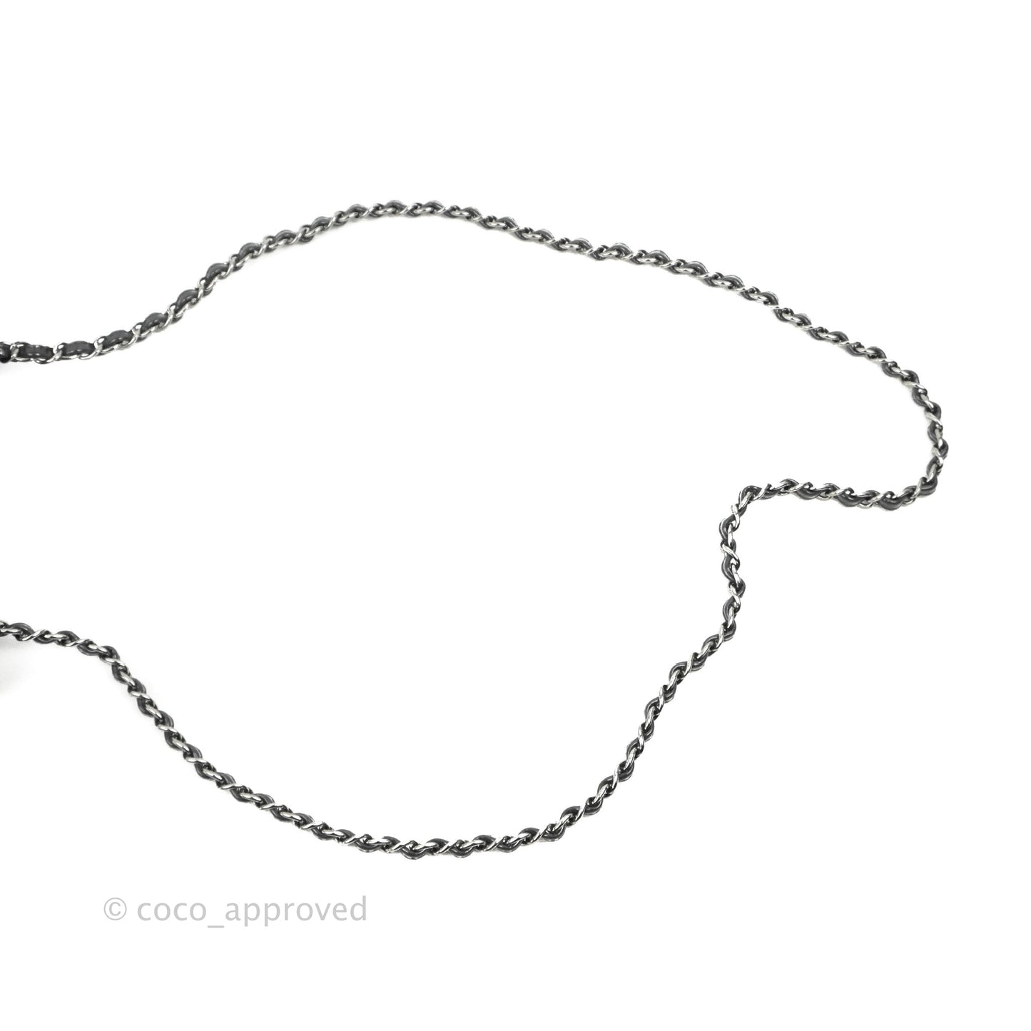Chanel Quilted Mini Rectangular Dark Grey Patent Silver Hardware