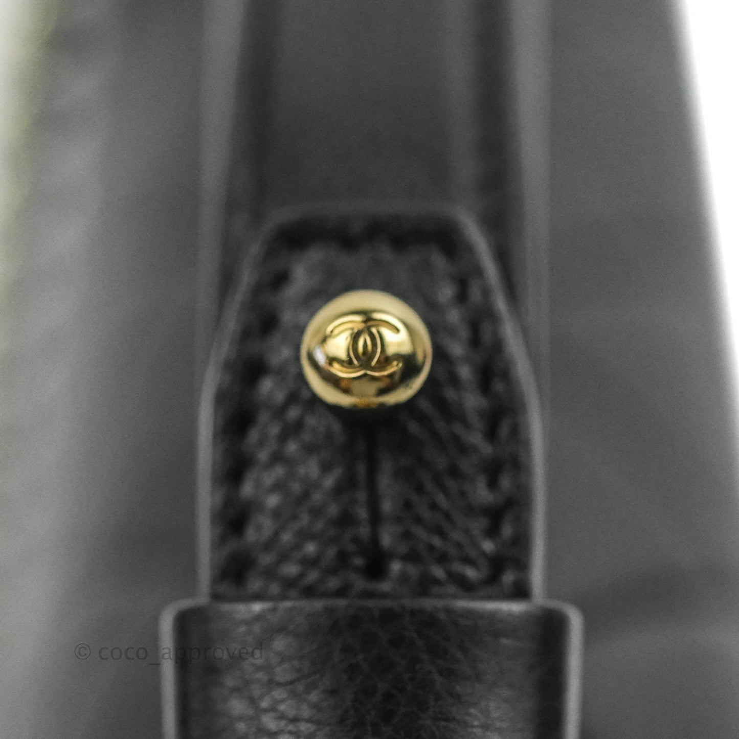 Chanel Quilted Small Label Click Flap Bag Black Grained Calfskin Gold Hardware
