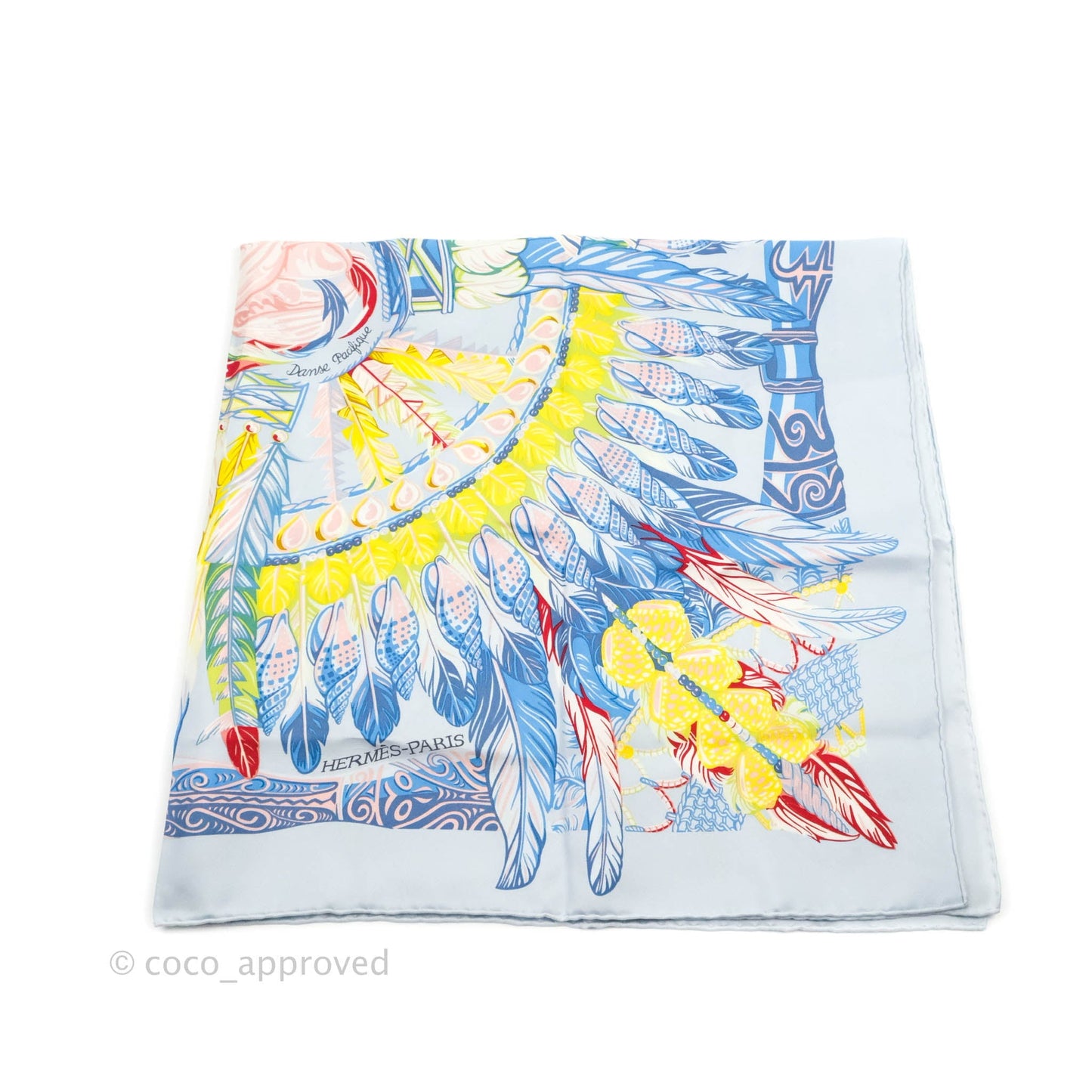 Hermes Silk 90 Scarf Danse Pacifique