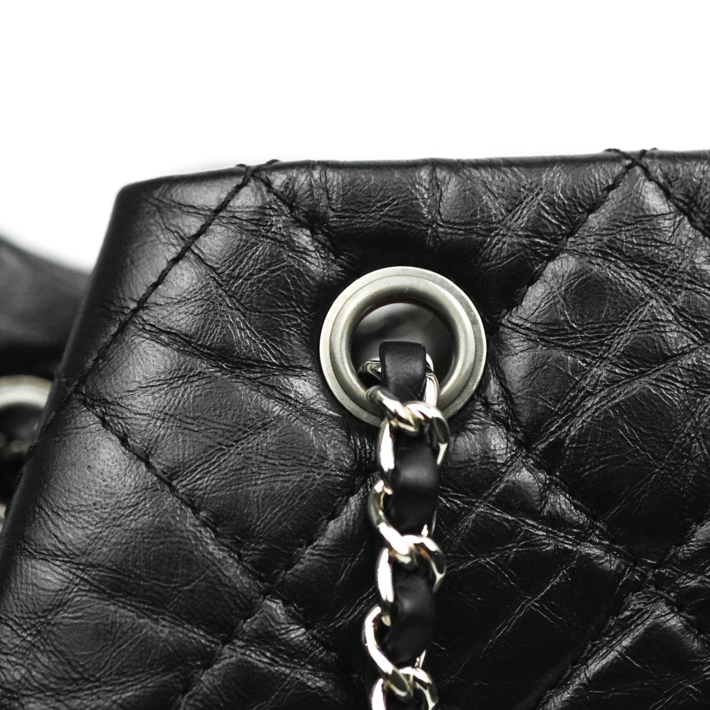 Chanel Small Gabrielle Backpack Black Aged Calfskin