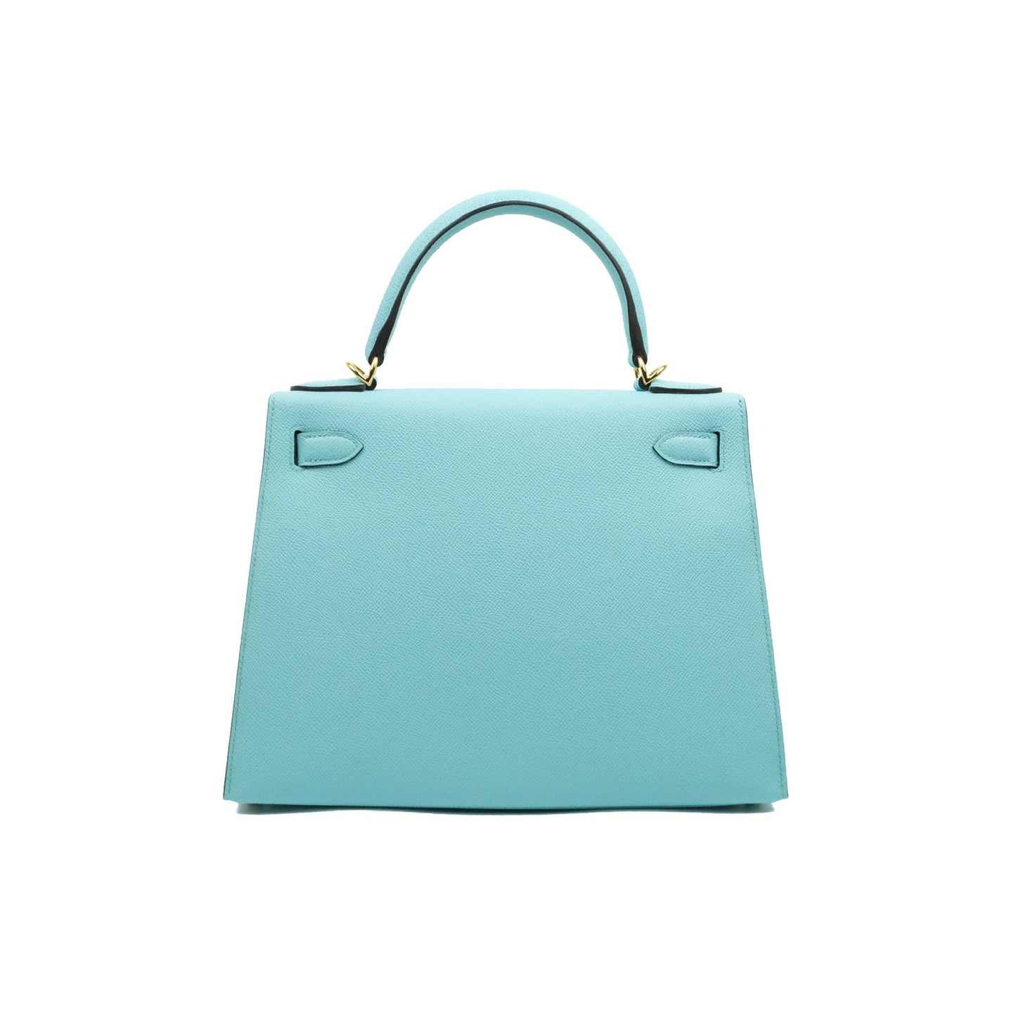 Hermès Sellier Kelly 28 Veau Epsom Bleu Atoll Gold Hardware