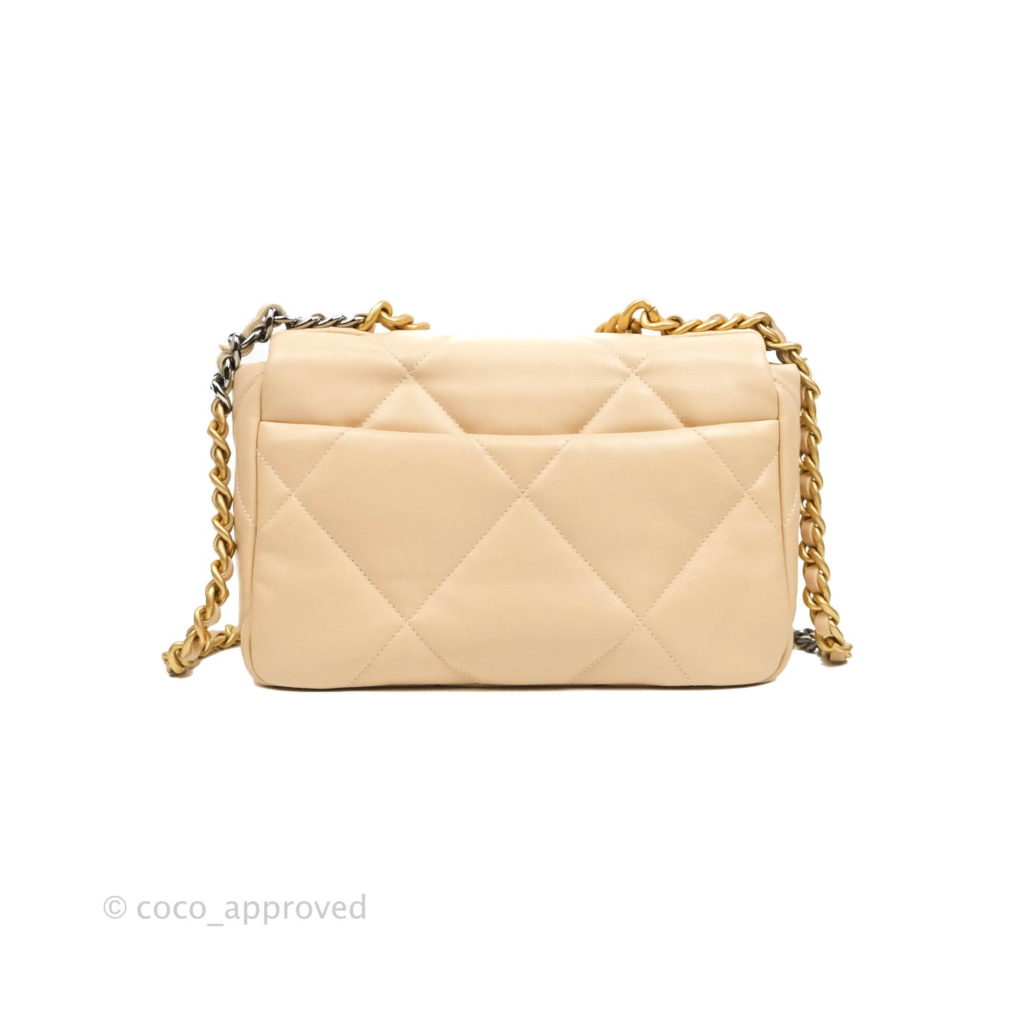 Chanel 19 Small Beige Mixed Hardware