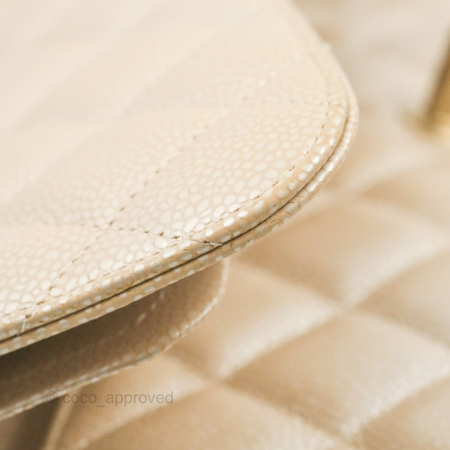 Chanel Jumbo Double Flap Iridescent Pearly Caviar Gold Hardware⁣⁣