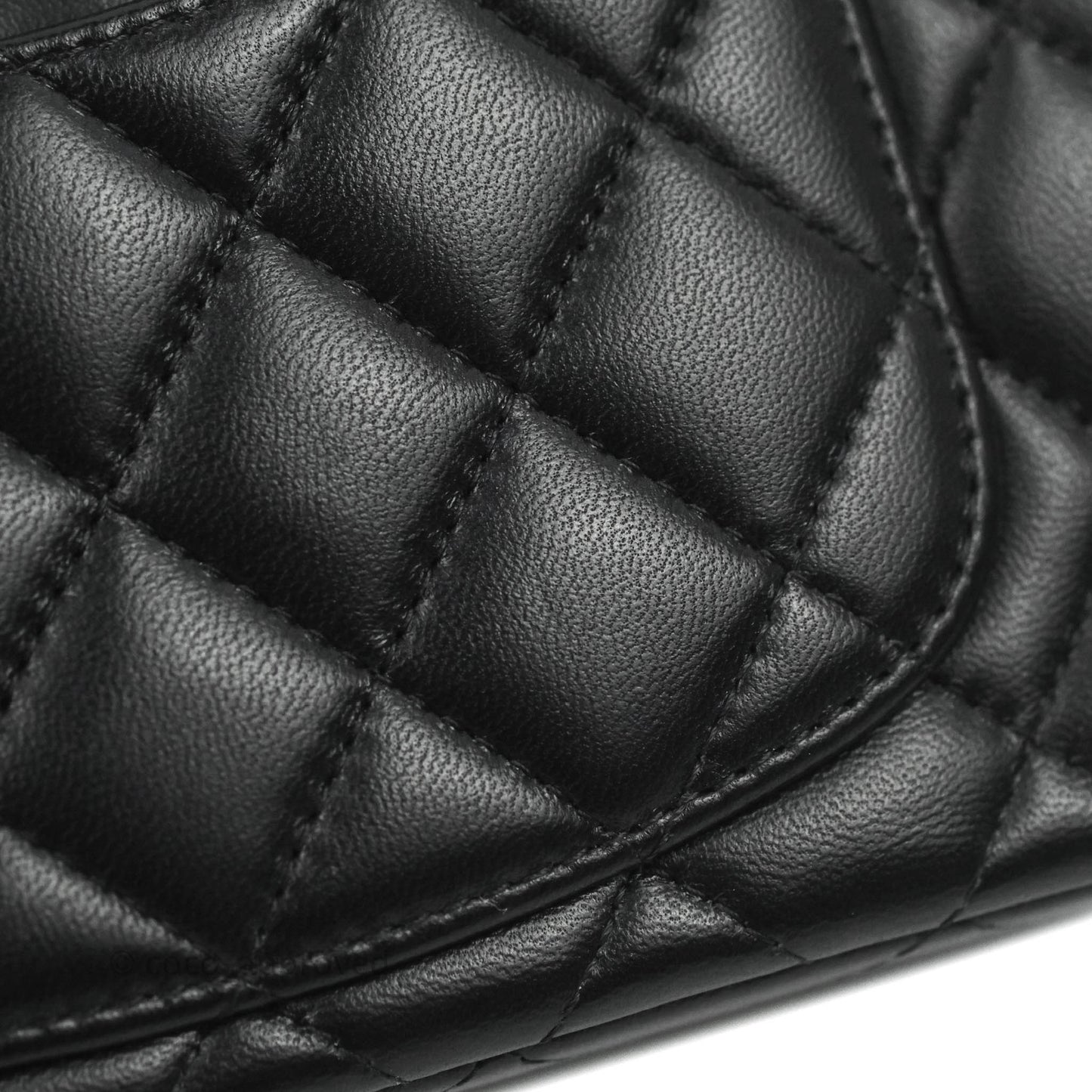Chanel Top Handle Mini Rectangular Flap Bag Black Lambskin Gold Hardware