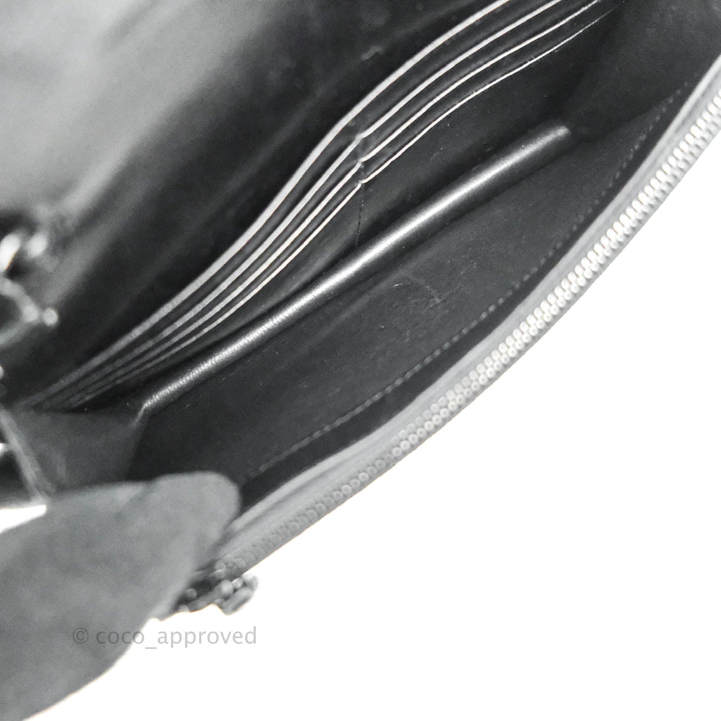 Saint Laurent Wallet on Chain So Black Crocodile-embossed Leather
