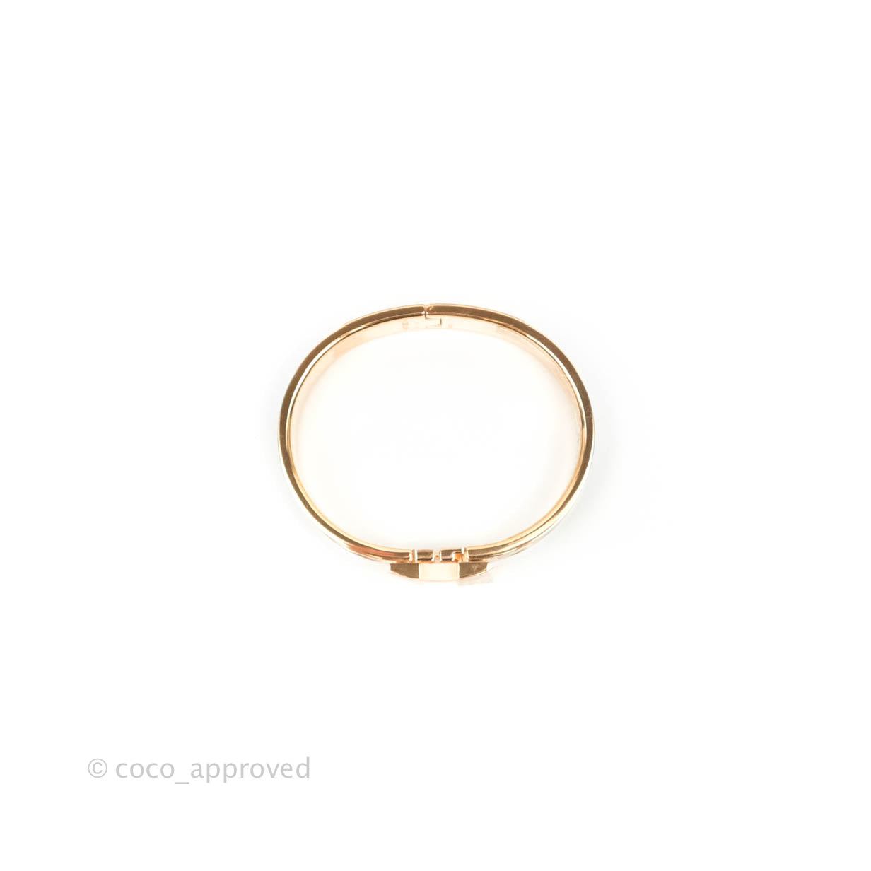 Hermès Clic H Bracelet Black Rose Gold PM