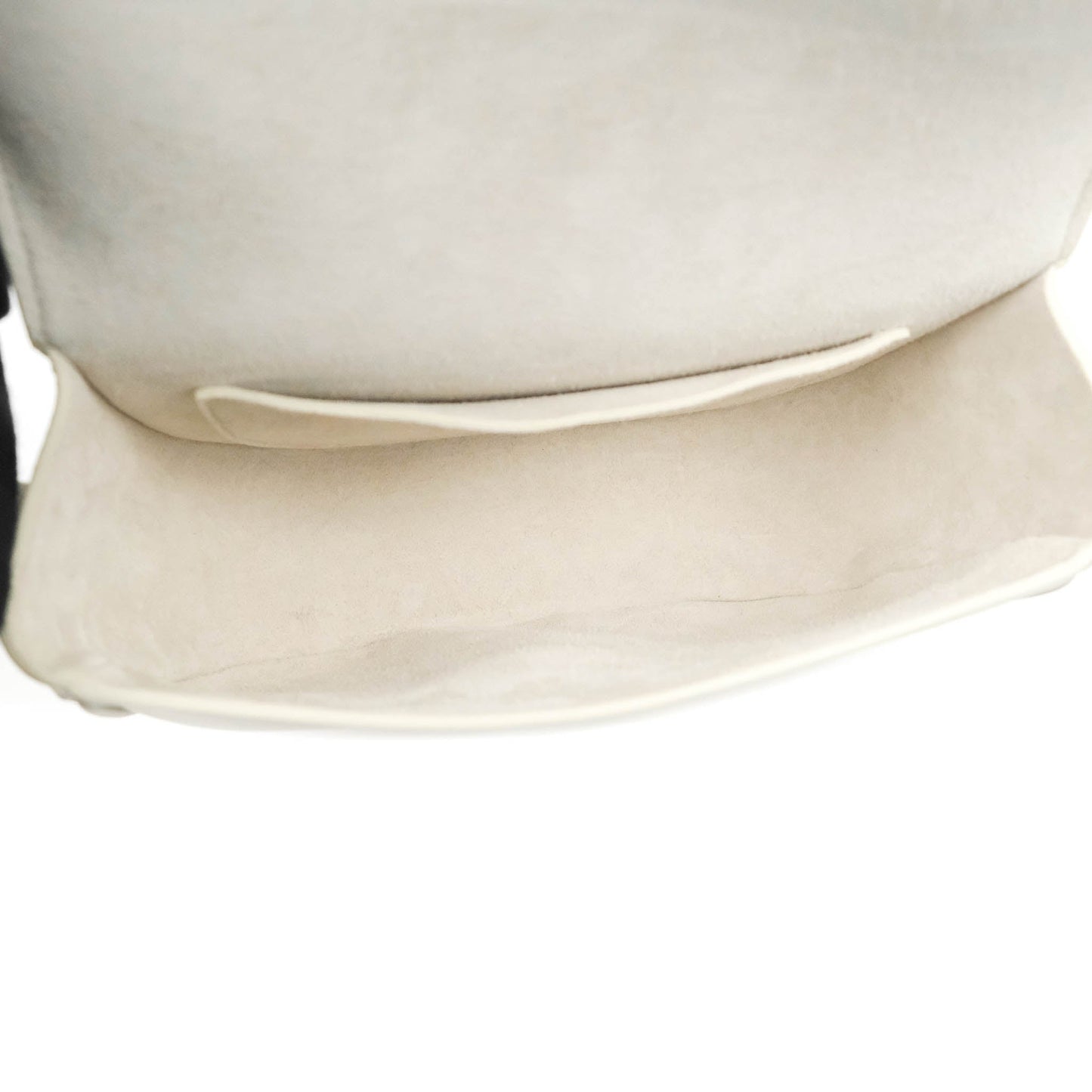 Celine Folco Cuir Triomphe White Smooth Calfskin