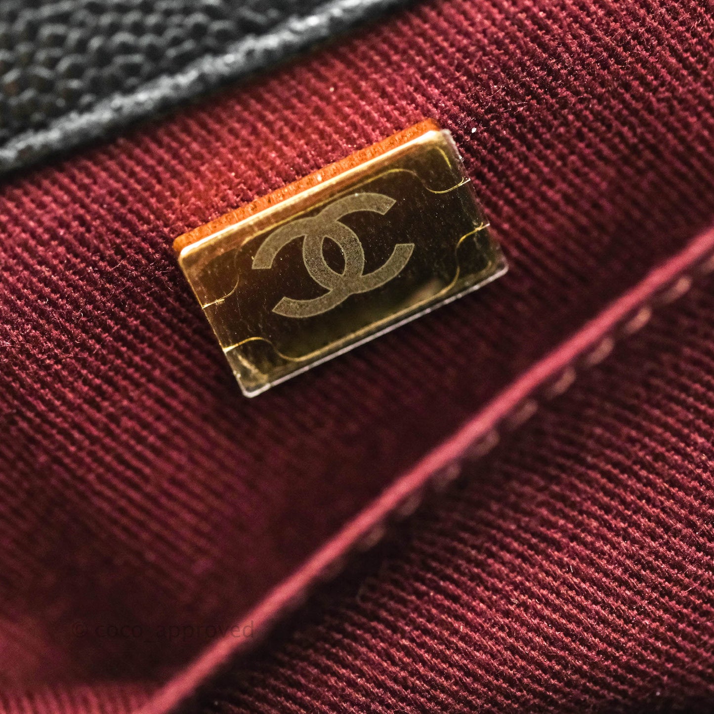 Chanel Small Business Affinity Flap Bag Black Caviar Gold Hardware