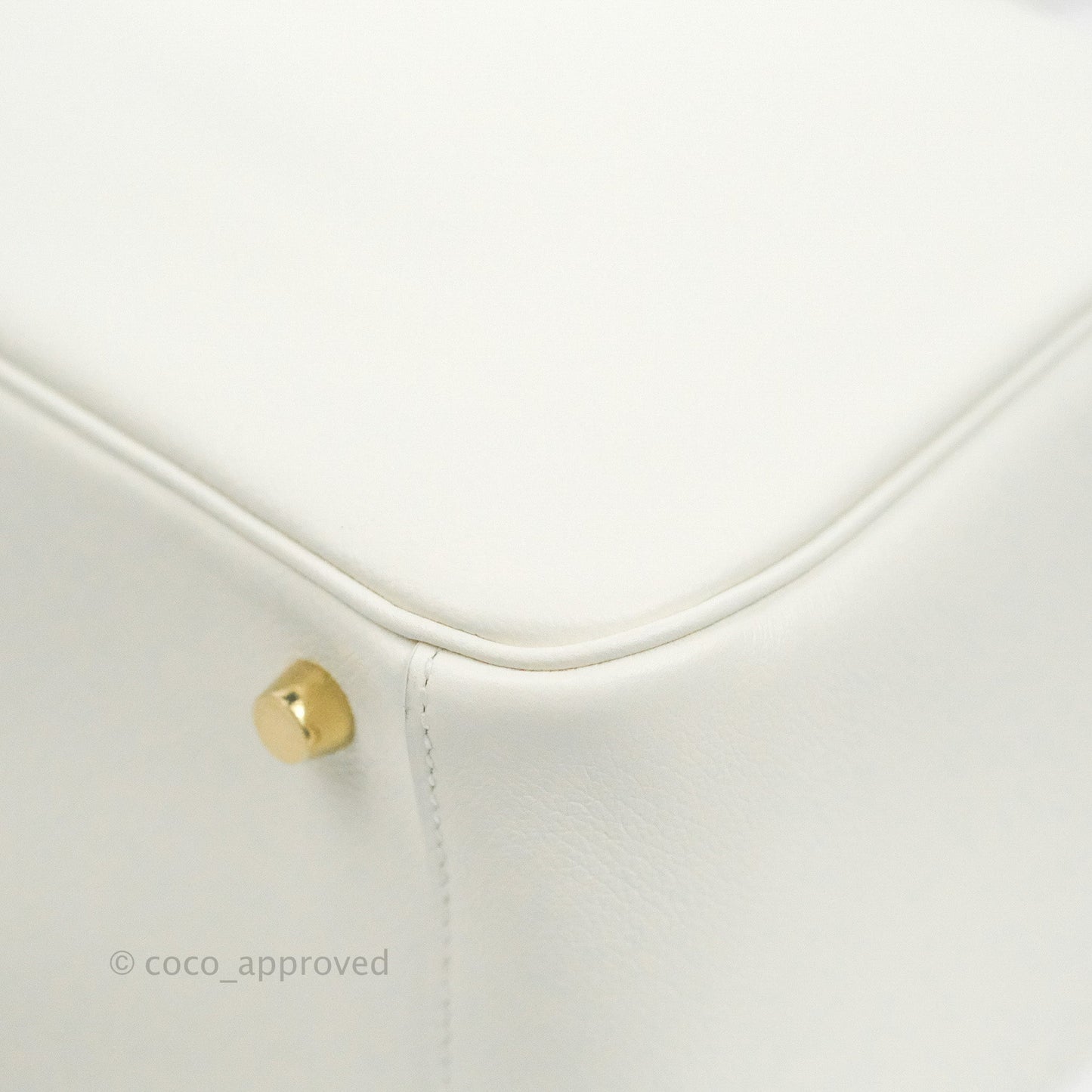 Hermès Lindy 26 Evercolor Blanc Gold Hardware