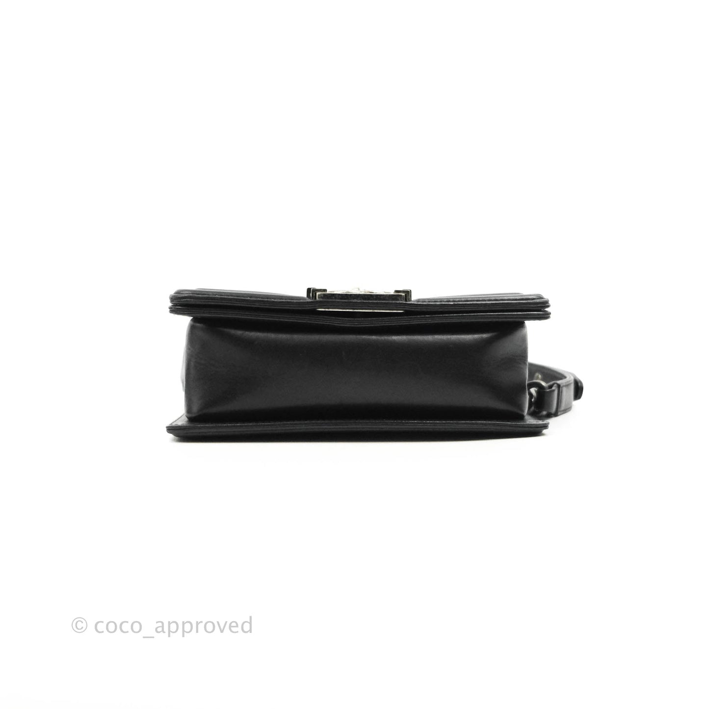 Chanel Small Boy Black Stingray Ruthenium Hardware