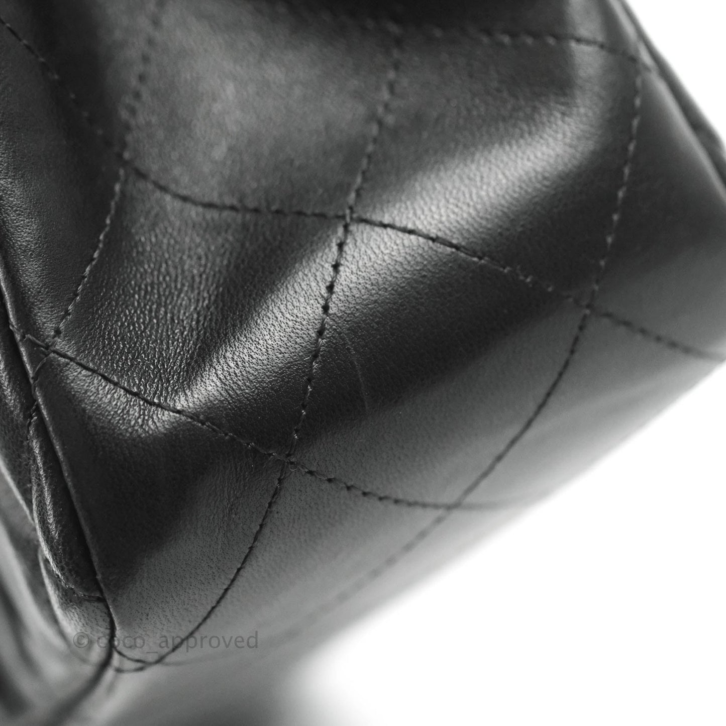 Chanel Jumbo Double Flap Black Lambskin Silver Hardware⁣⁣