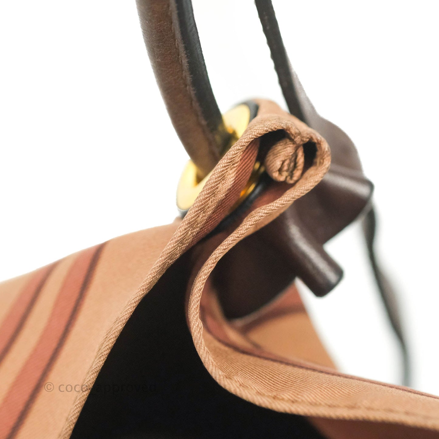 Hermès Silk City Tote Bag Marron