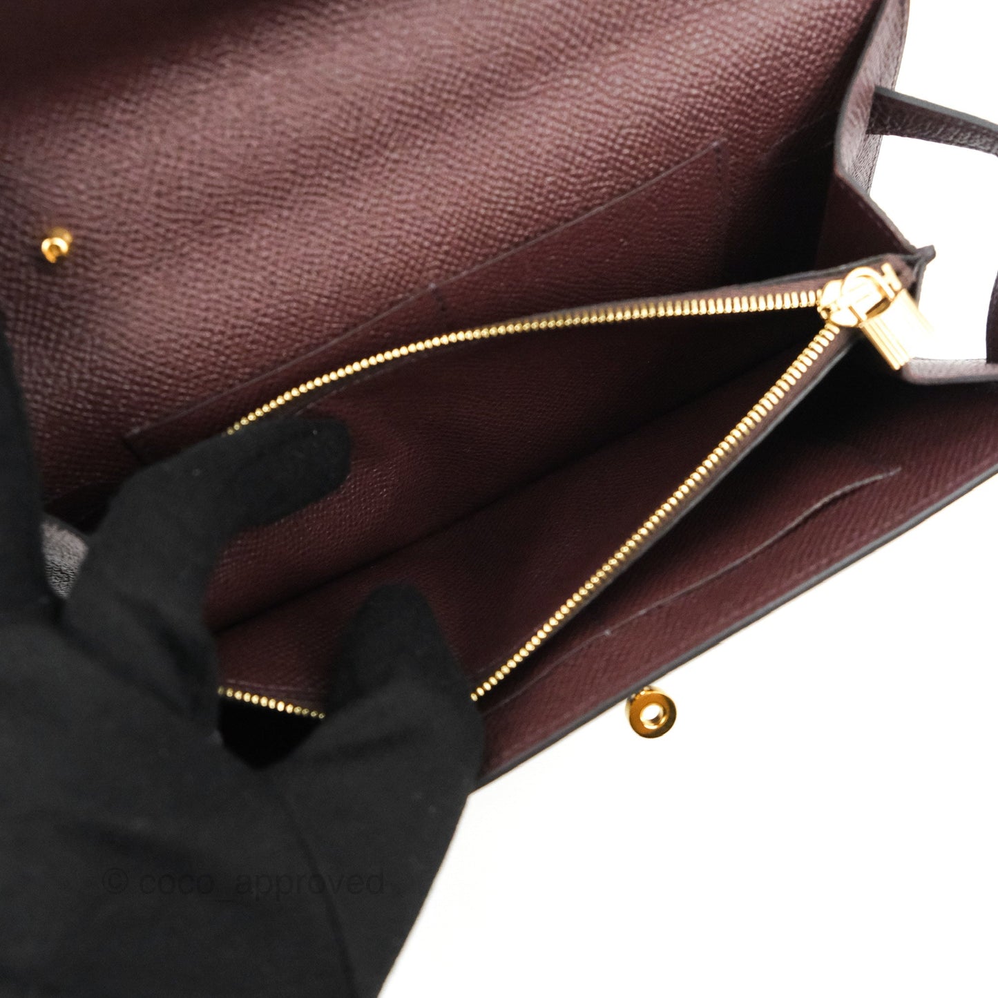 Hermès Kelly To Go Wallet Rouge Sellier Epsom Gold Hardware