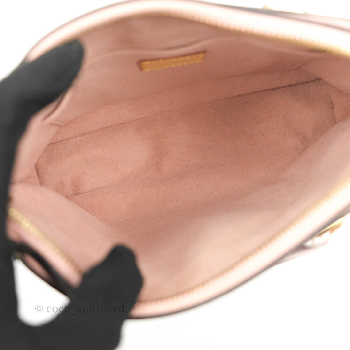 LV Pallas BB Pink Monogram Canvas Shoulder Bag With Twilly