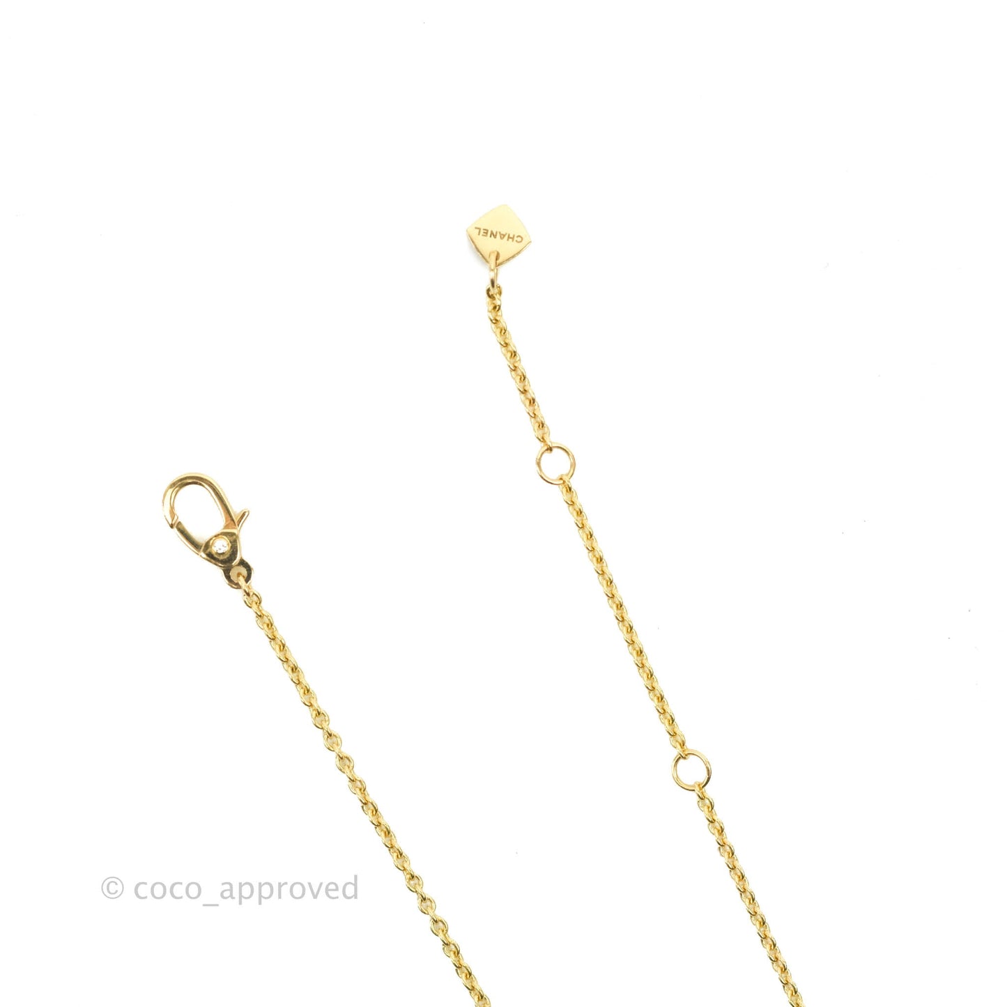 Chanel Coco Crush Diamond Necklace Yellow Gold