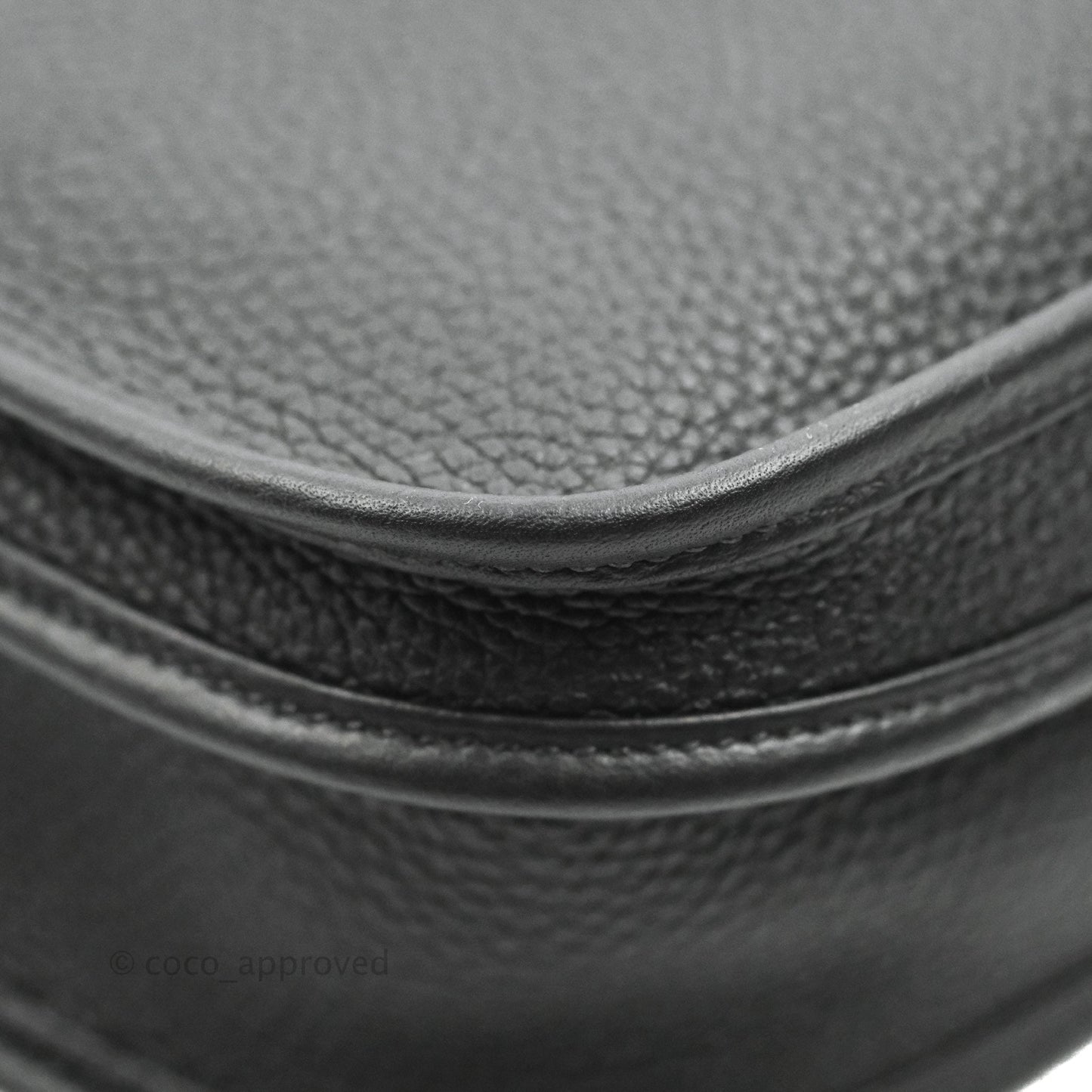Hermes Evelyne III 29 Black Clemence Silver Hardware