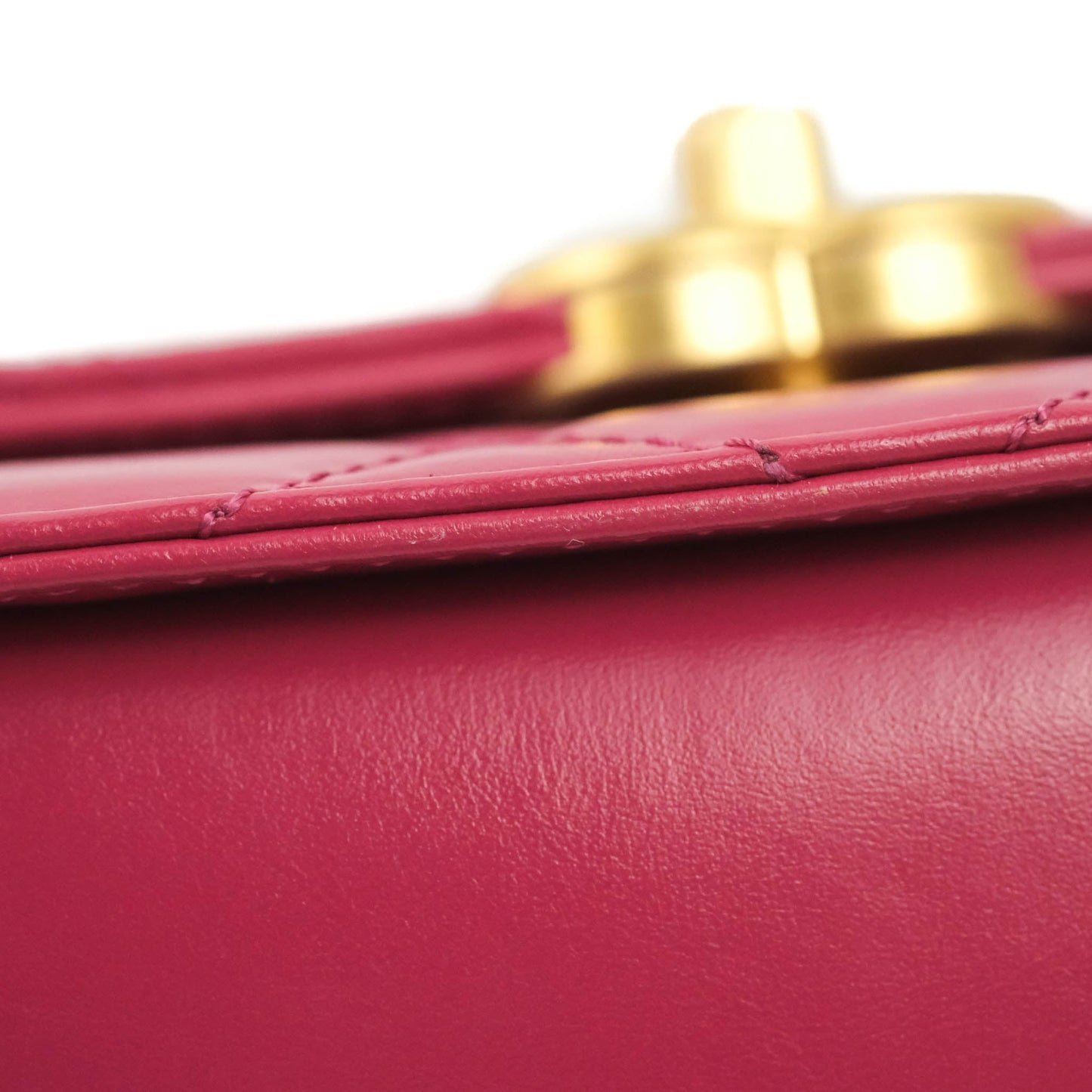 Chanel Quilted Mini Perfect Fit Adjustable Pink Calfskin Aged Gold Hardware 21A