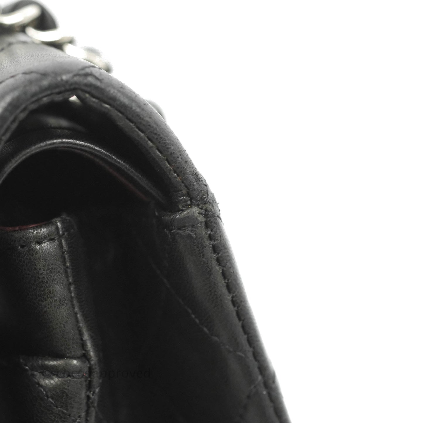 Chanel Medium Classic Quilted Flap Black Lambskin Silver Hardware