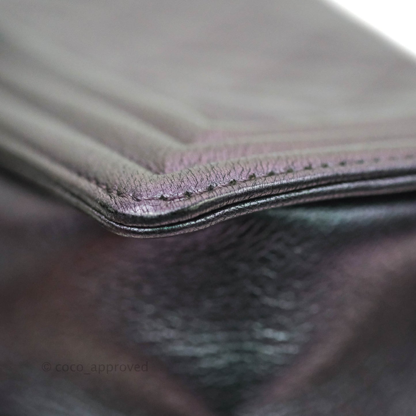 Chanel Medium Boy Bag Iridescent Purple Calfskin Mermaid Rainbow Hardware