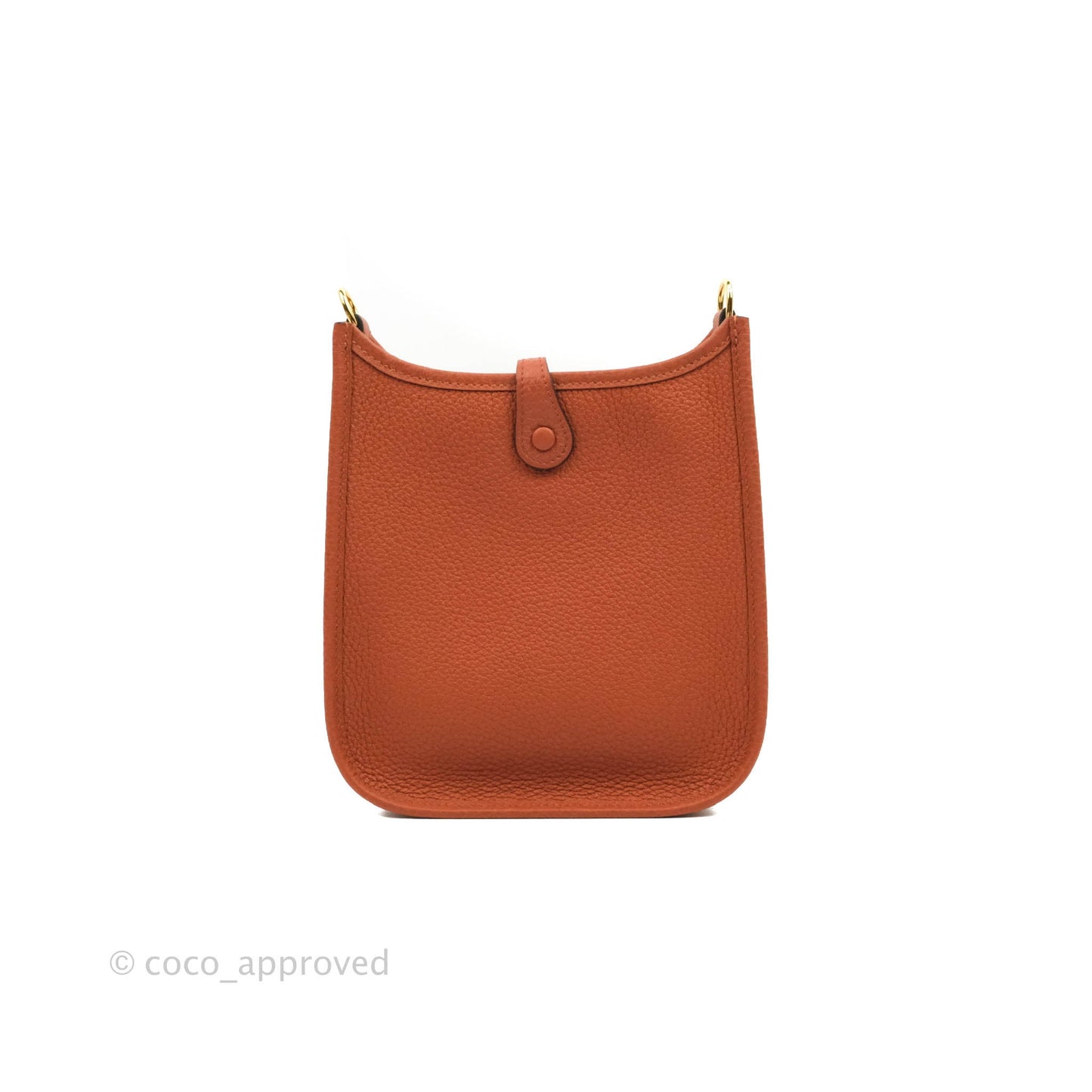 Hermès Mini Evelyne 16 Brick Clemence Gold Hardware