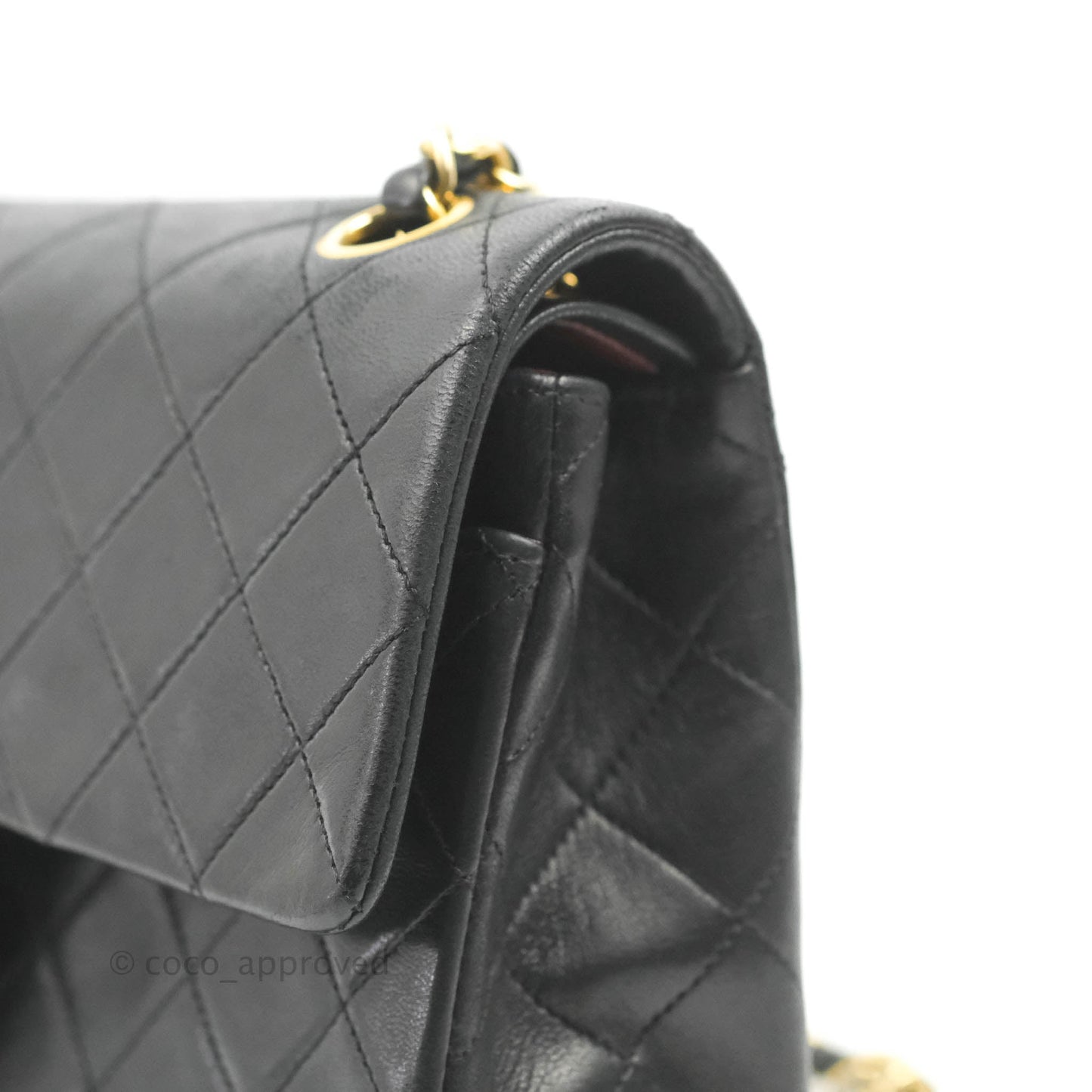 Chanel Classic Vintage Small Flap Black Lambskin 24K Gold Hardware