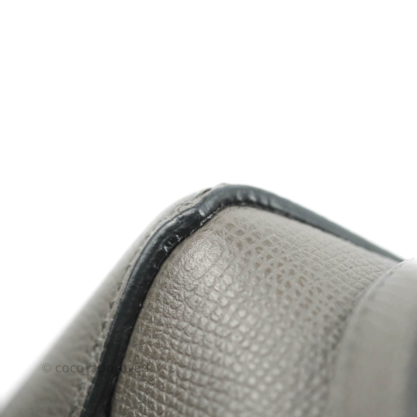 Celine Micro Belt Bag Grey Grained Calfskin Gold Hardware