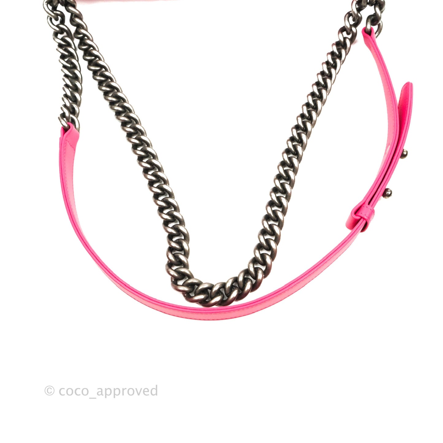 Chanel Quilted New Medium Boy Dark Pink Lambskin Ruthenium Hardware