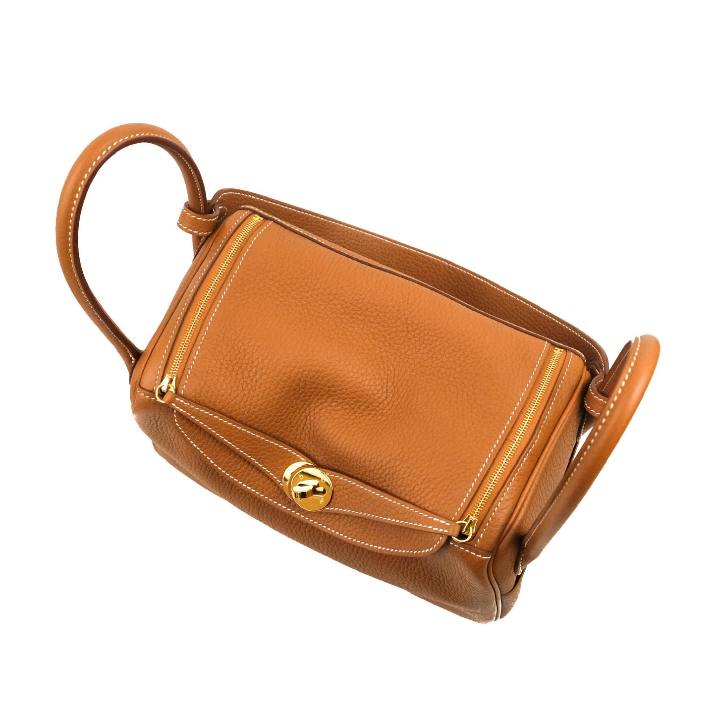Hermès Lindy 26 Taurillon Clemence Gold Gold Hardware