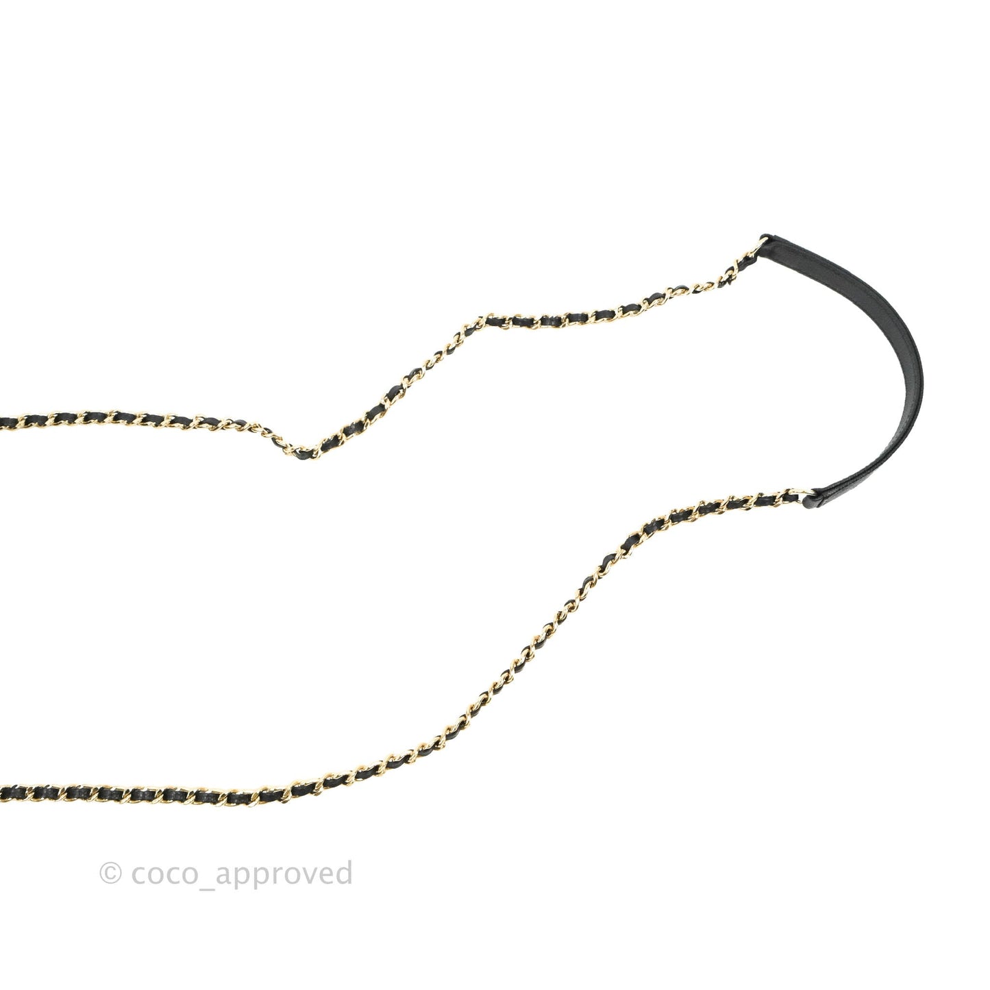 Chanel Quilted Small CC Filigree Vanity Case Black Caviar Gold Hardware