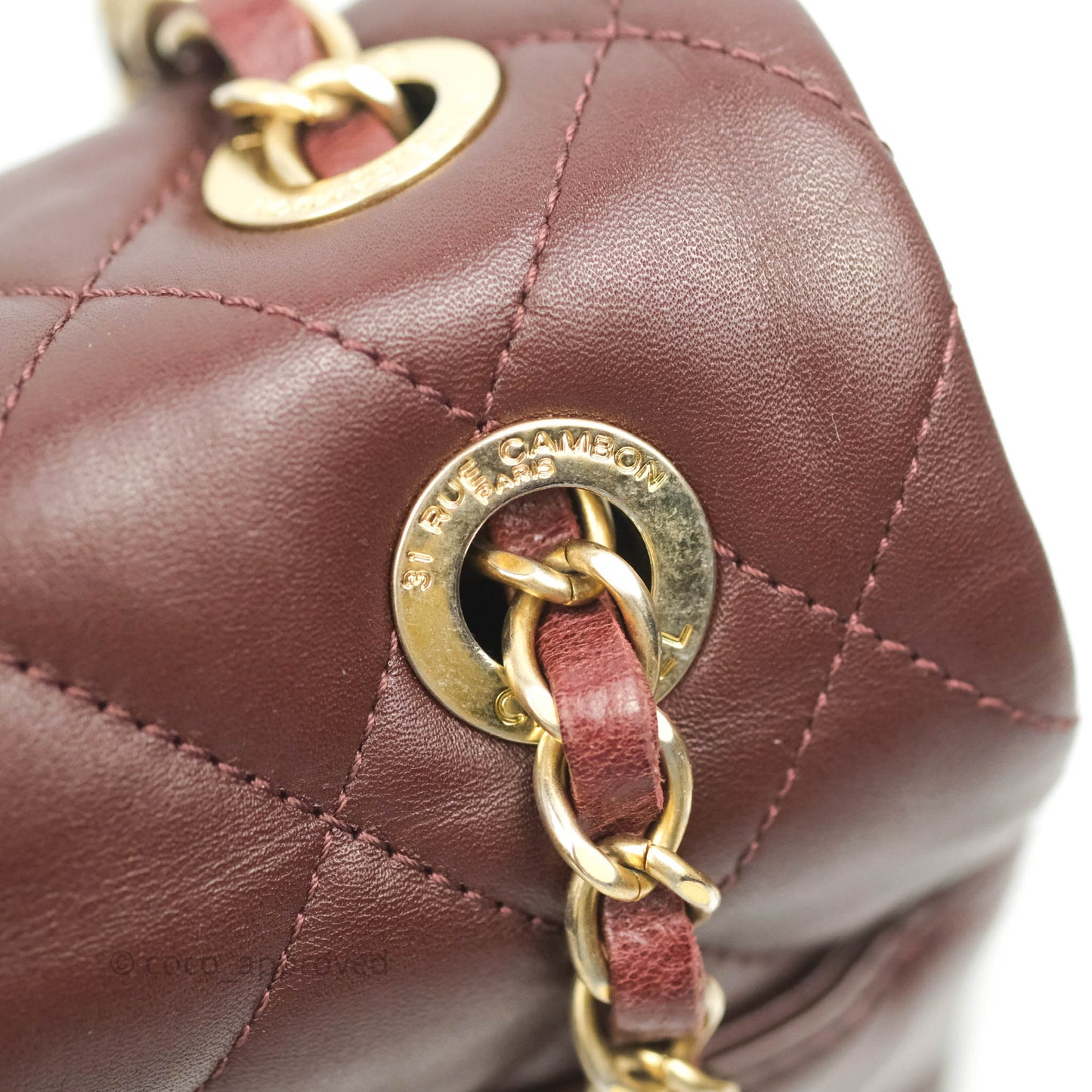Chanel Quilted Jumbo Soft Elegance Flap Bordeaux Calfskin Aged Gold Hardware