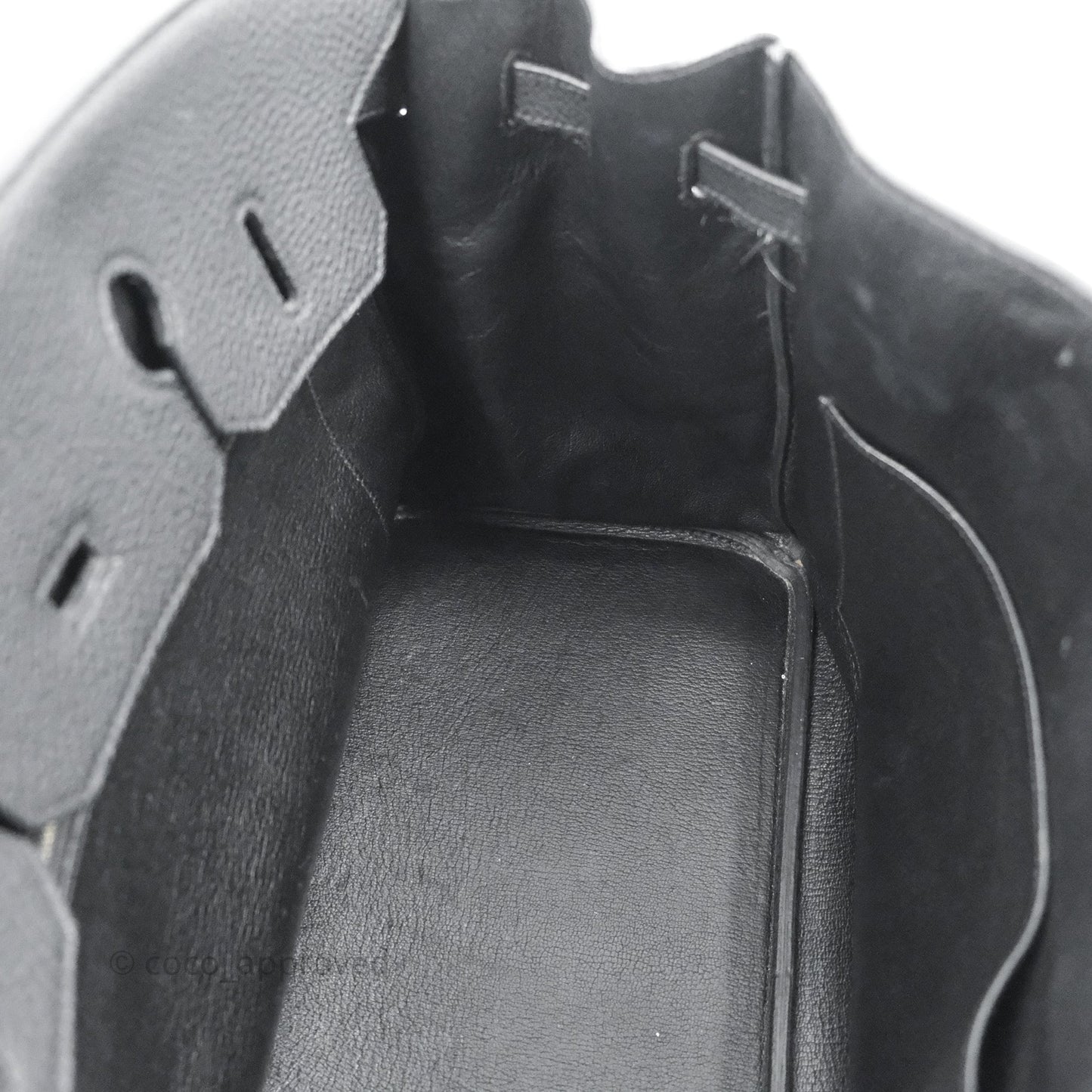 Hermès Retourne Birkin 35 Black Togo Palladium Hardware