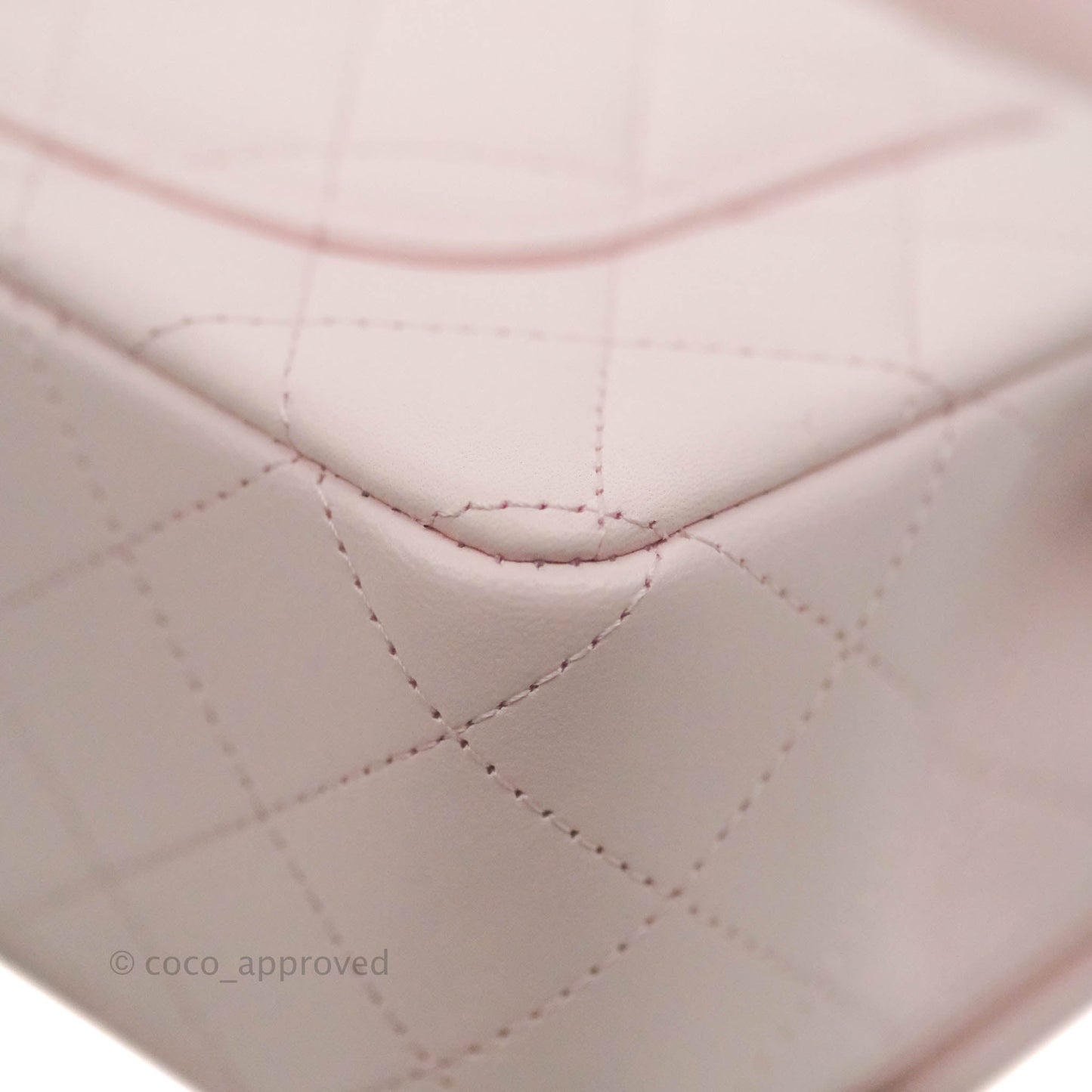 Chanel Top Handle Mini Rectangular Flap Bag Light Pink Lambskin Gold Hardware 22P