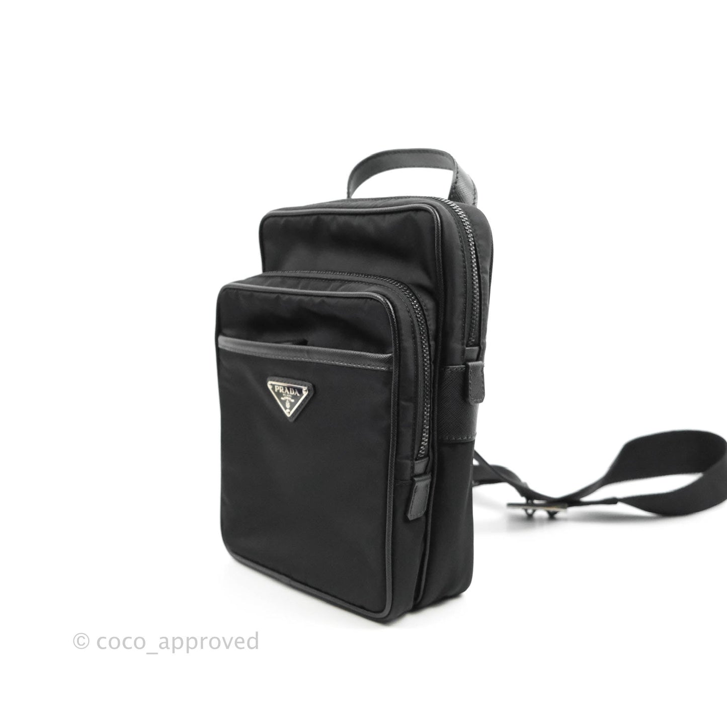 Prada 2-way Black Nylon Backpack