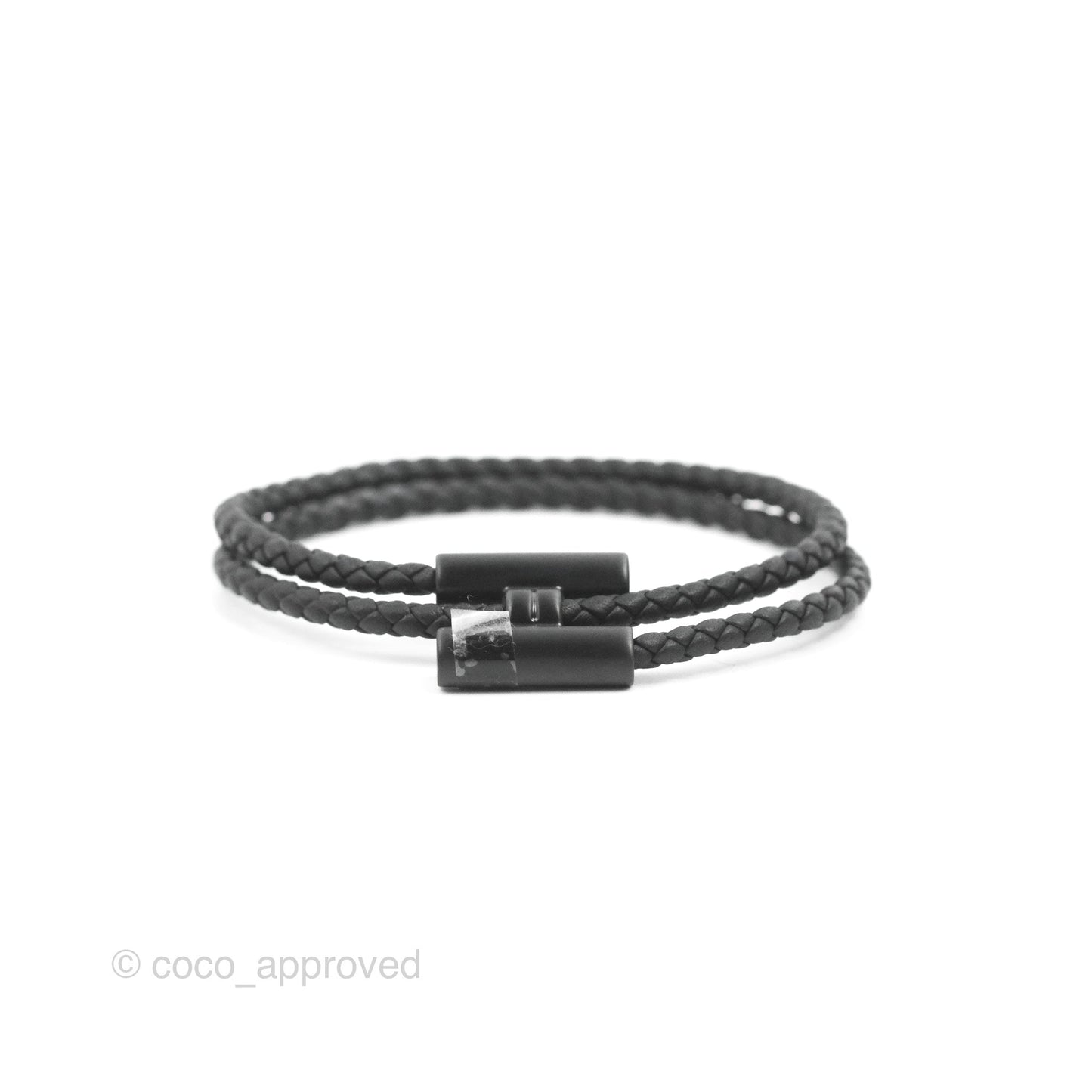 Hermès Tournis Tresse Bracelet Black