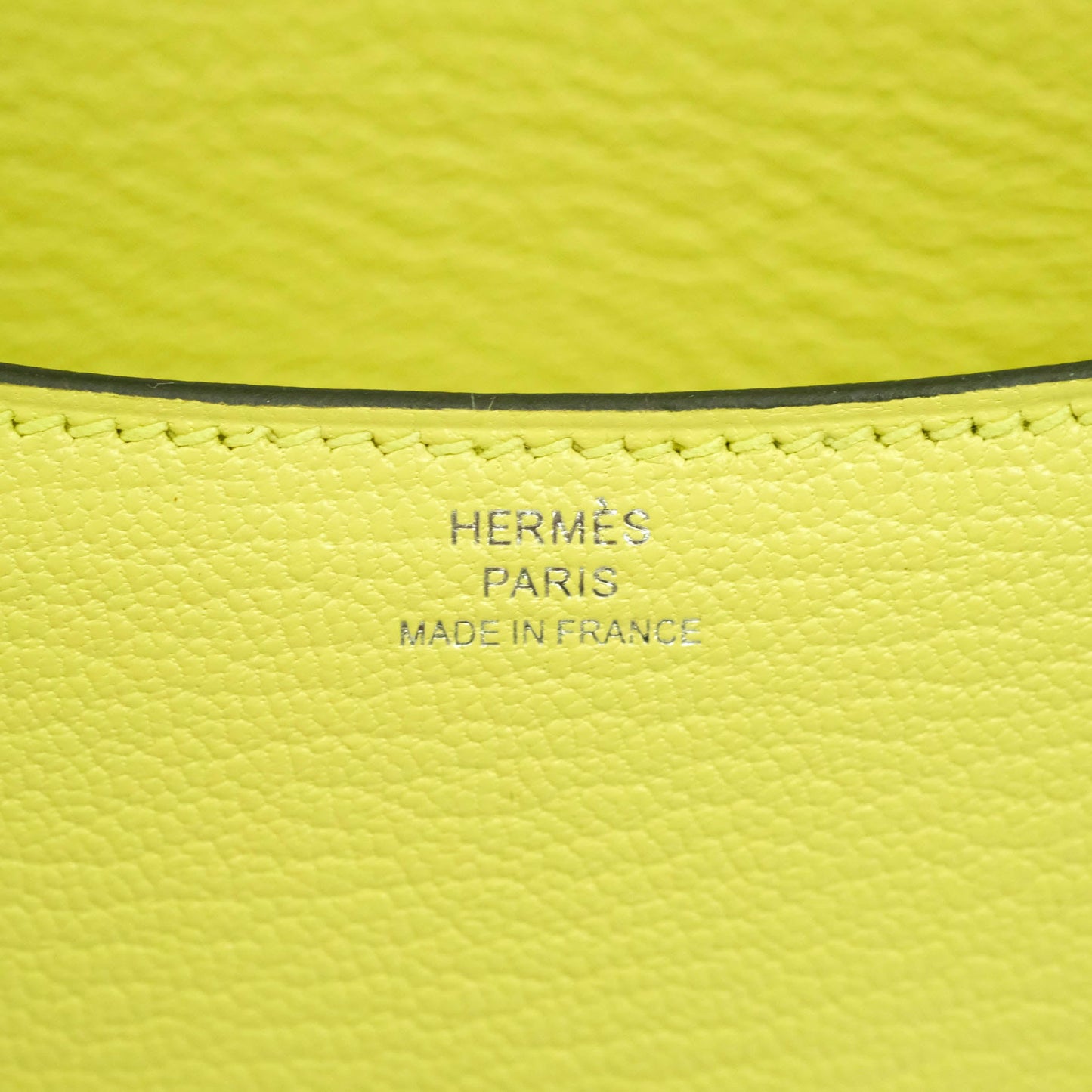 Hermès Constance Mini 18cm R9 Jaune Bourgeon Chevre Mysore Palladium Hardware
