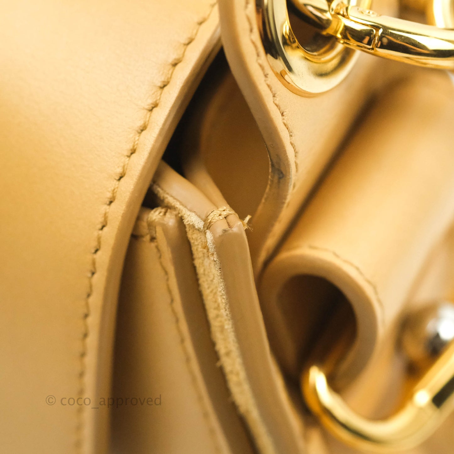 Chloé Small Tess Bag Beige Calfskin